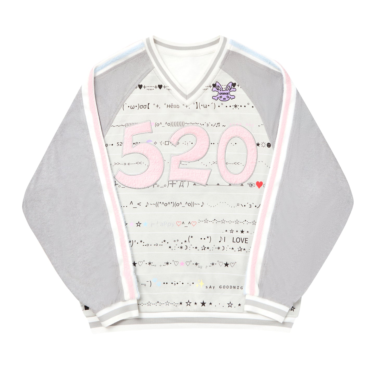 Embroidered Raglan Sleeve Top