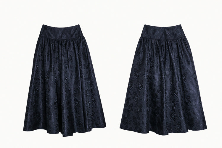 Black Elegance Vest & Skirt Set-Up