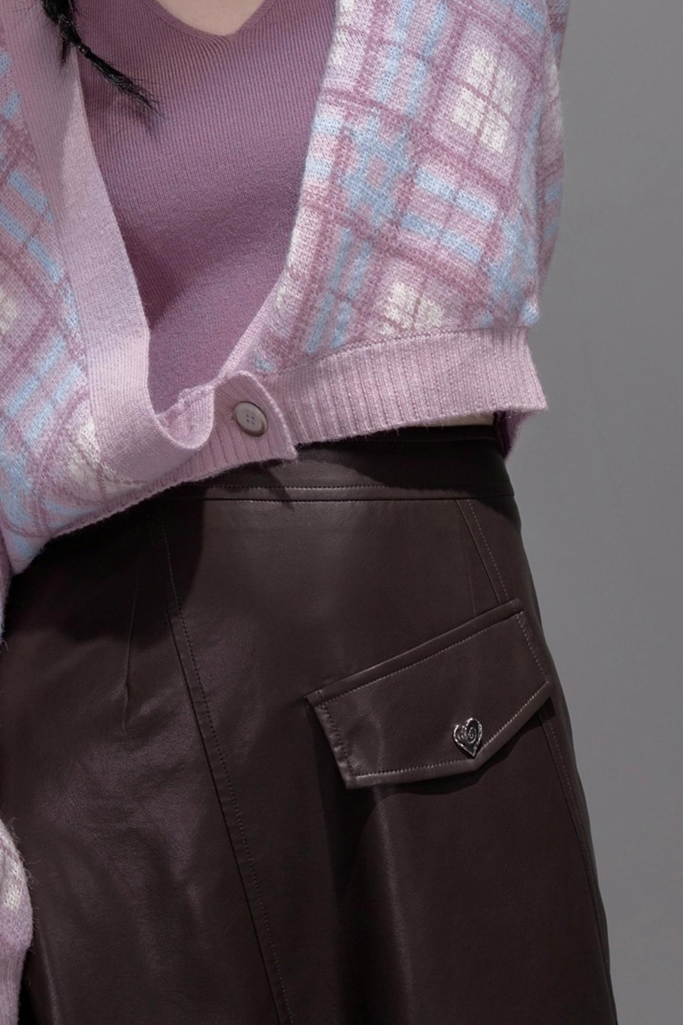 Halterneck Vest With Knit Sweater Set