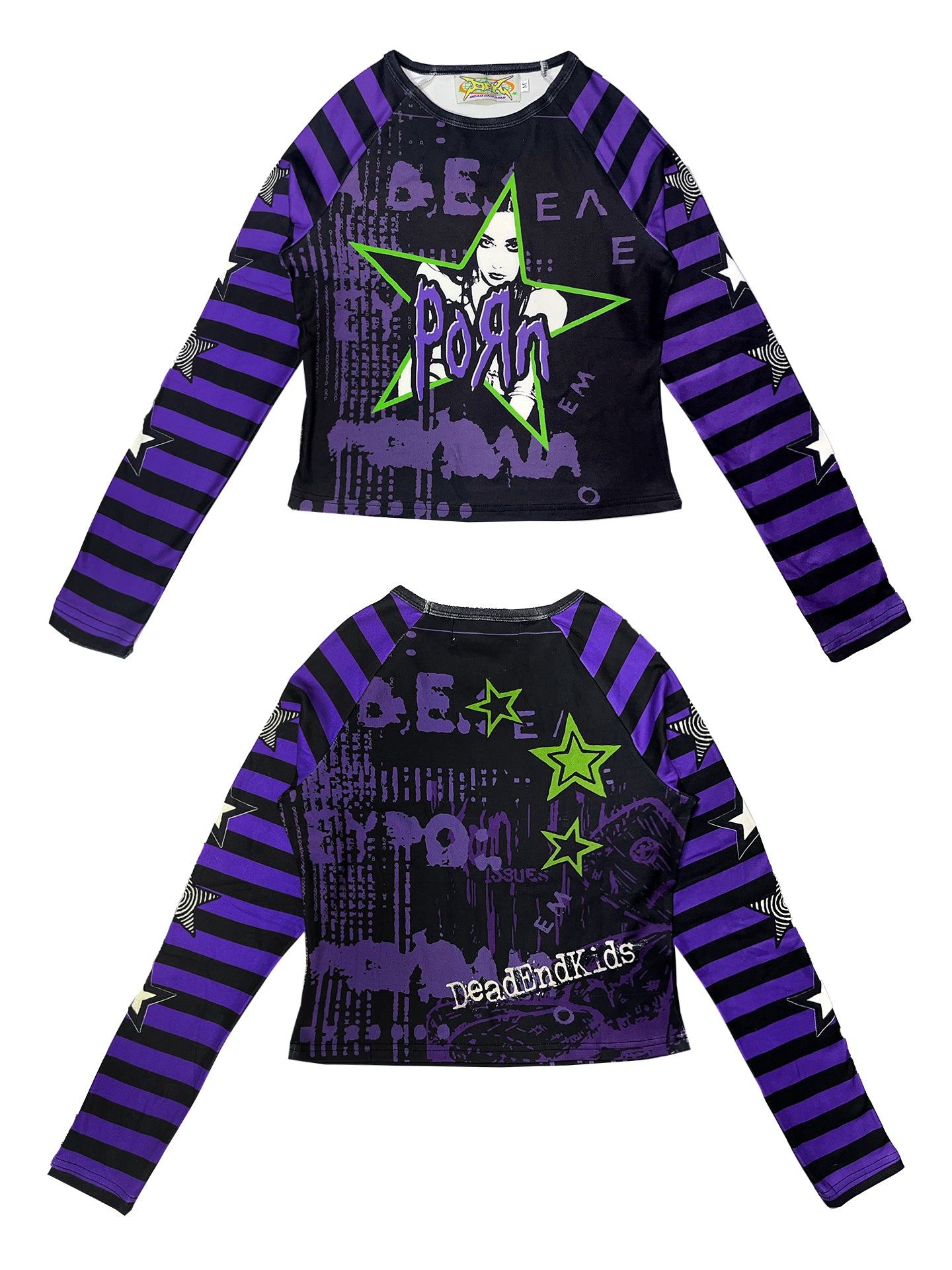 Sweet Printed Raglan Top