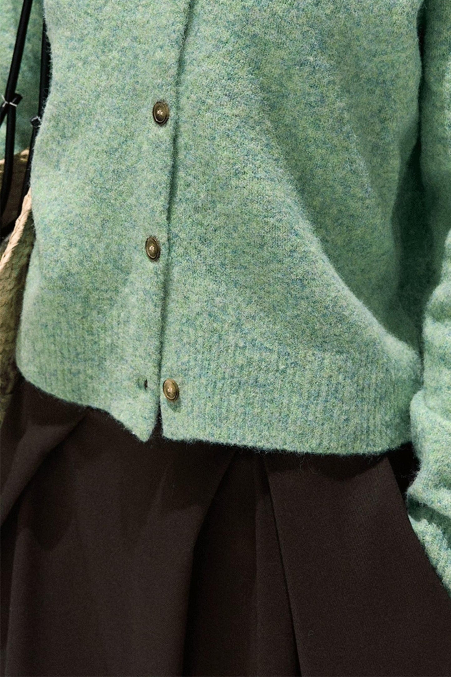 Vintage Wool Crewneck Cardigan