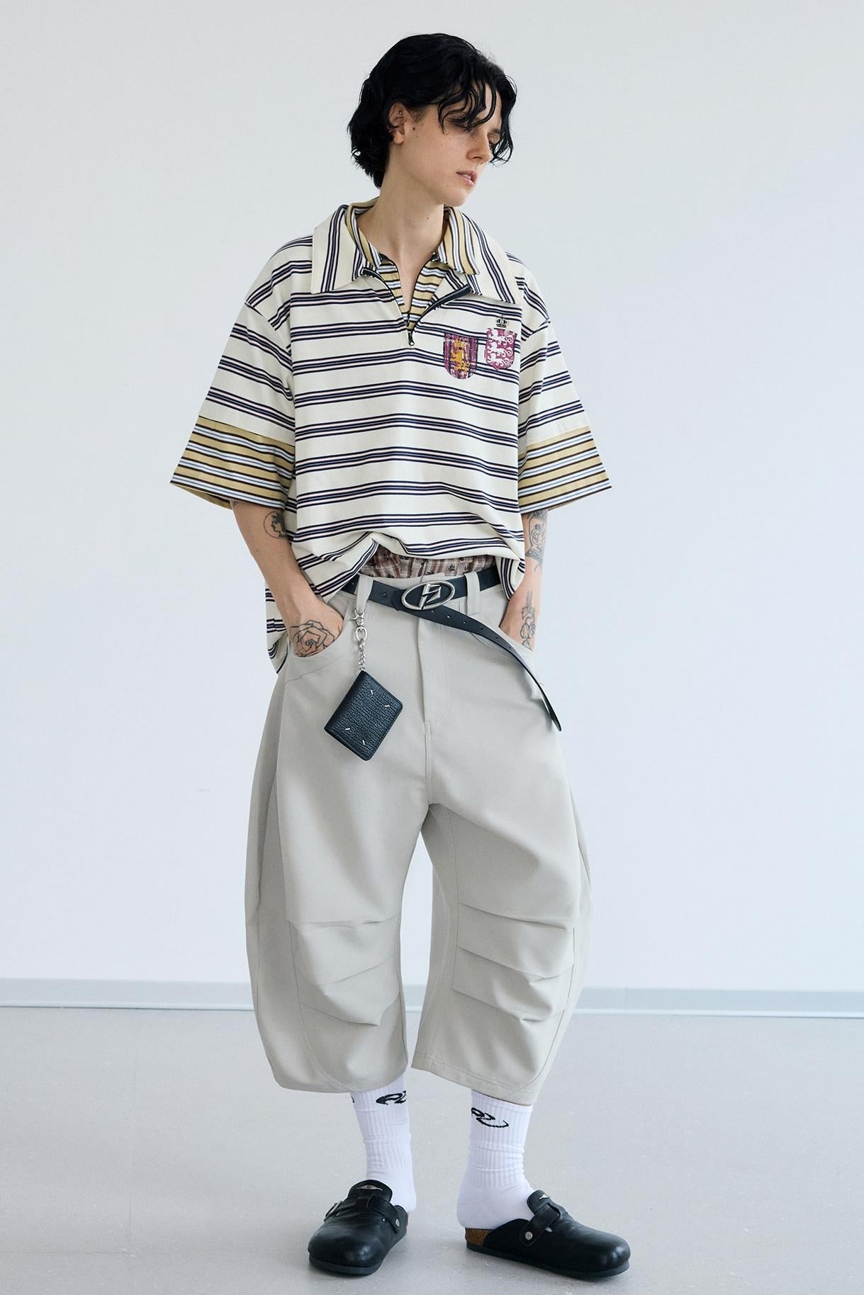 Wrinkle-Free Pleated Work Pants