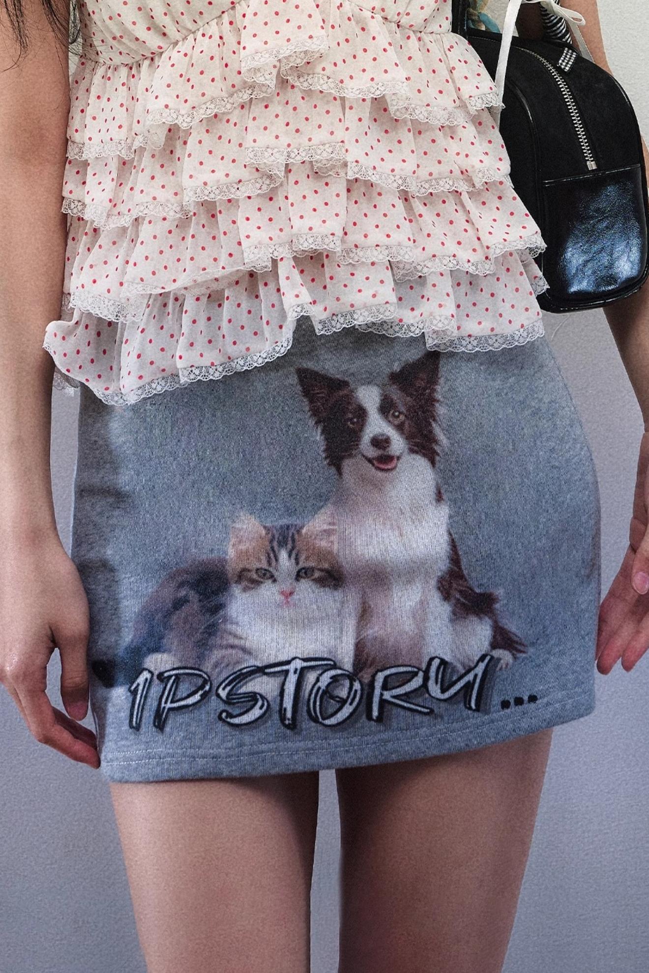 V-Neck Chiffon Skirt Top Set-Up