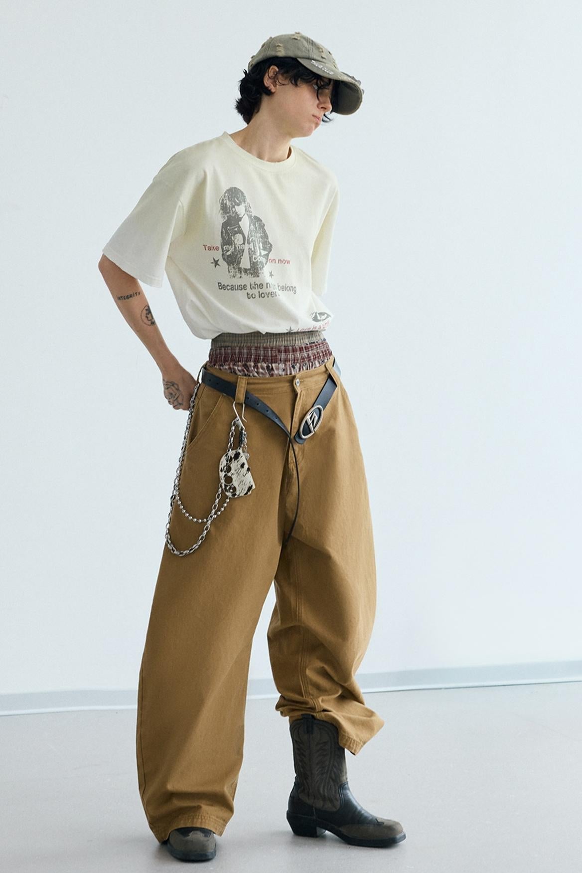 Vintage Wide-Leg Pants