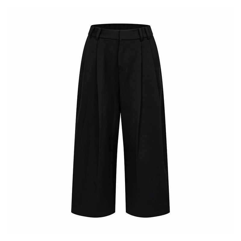 Yuan Tencel Black Tapered Pants