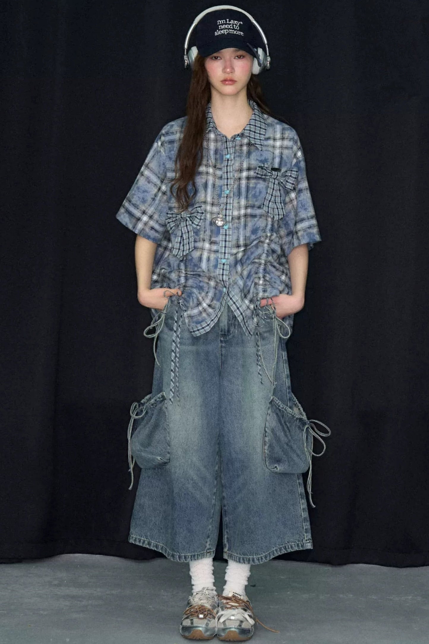 Blue Plaid Short Sleeve Shirt