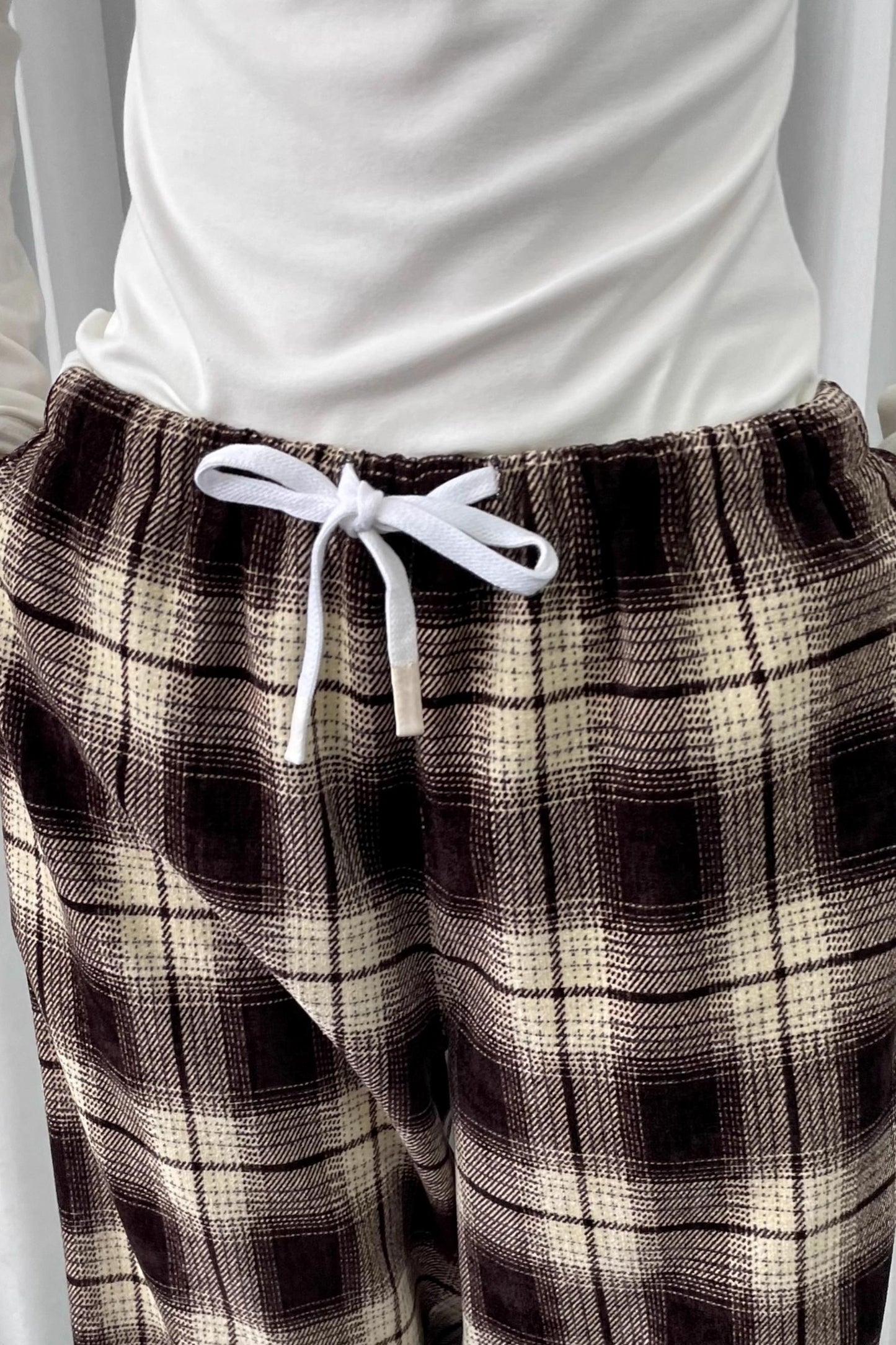 Versatile Khaki Plaid Trousers