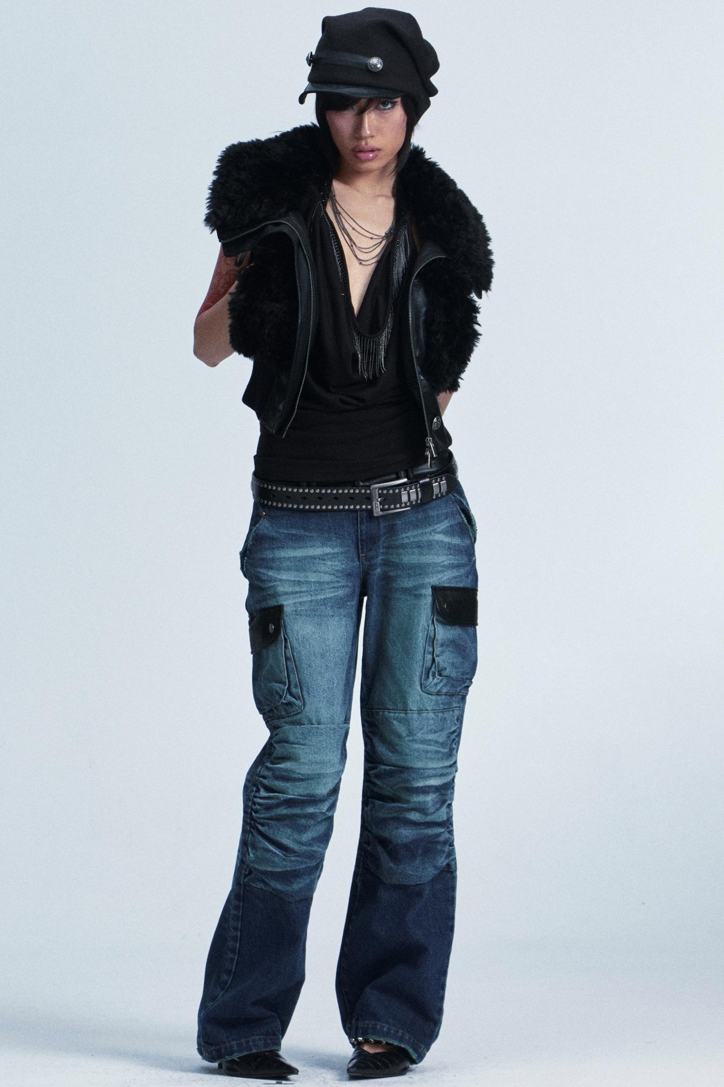 Retro Knitted Patchwork Hat