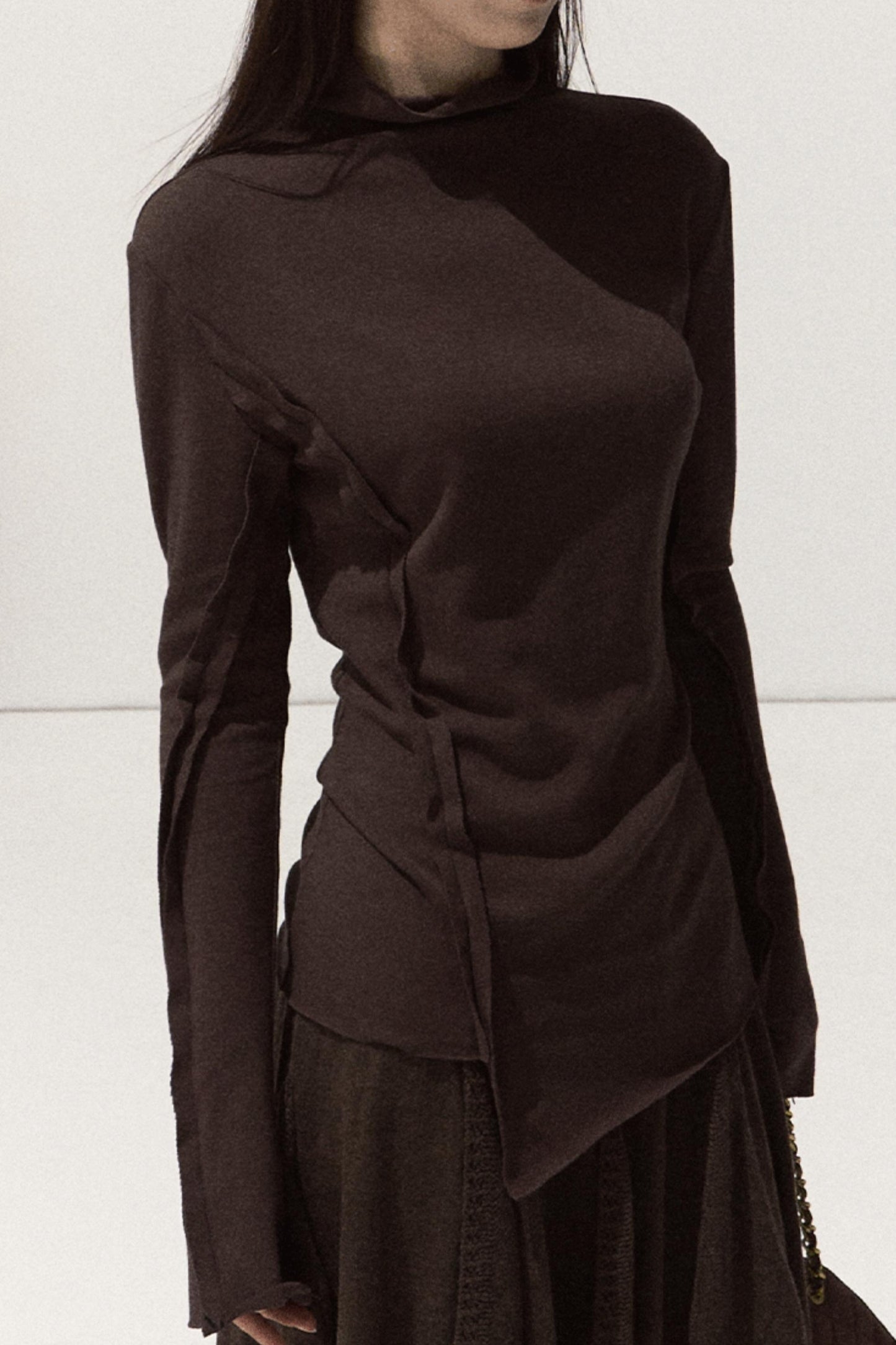 High-Elastic Knit Slim Top