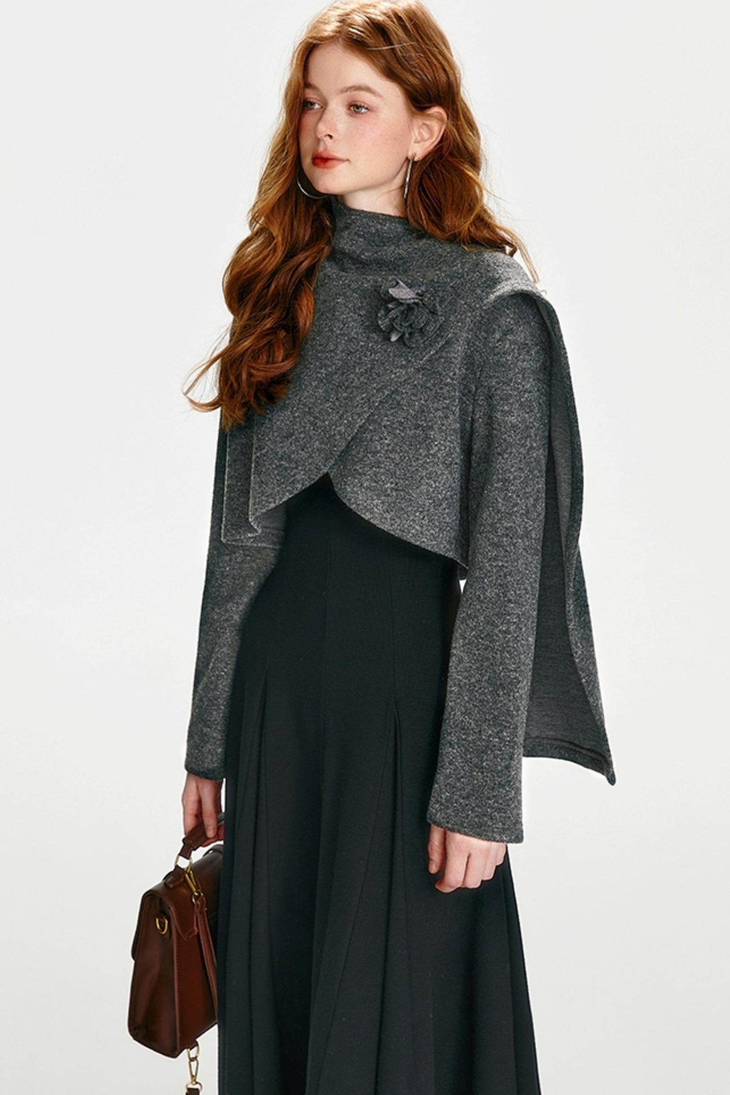 Luxe Gold Shawl Dress Set-Up