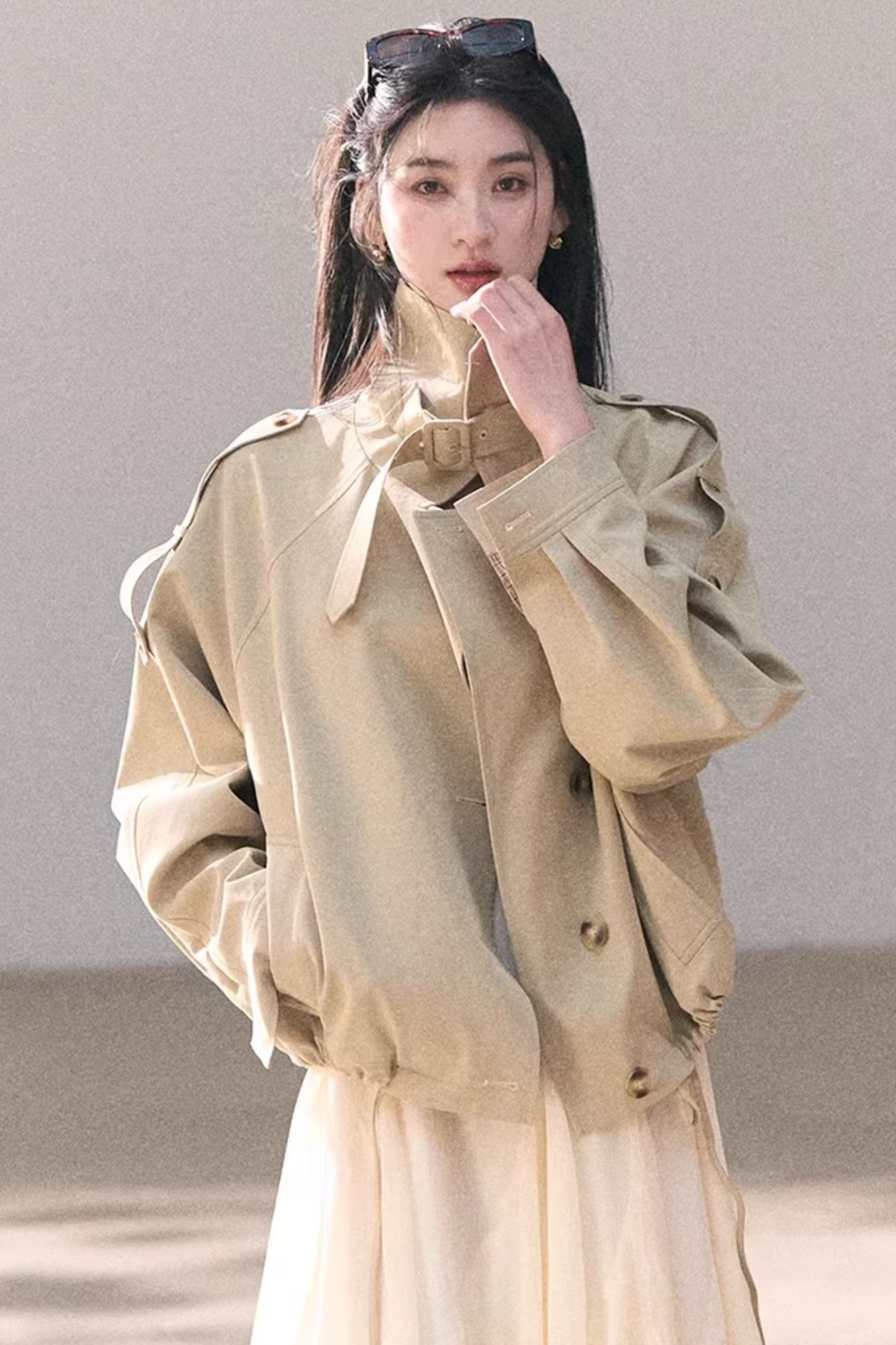 Chiffon Irregular Lace Dress