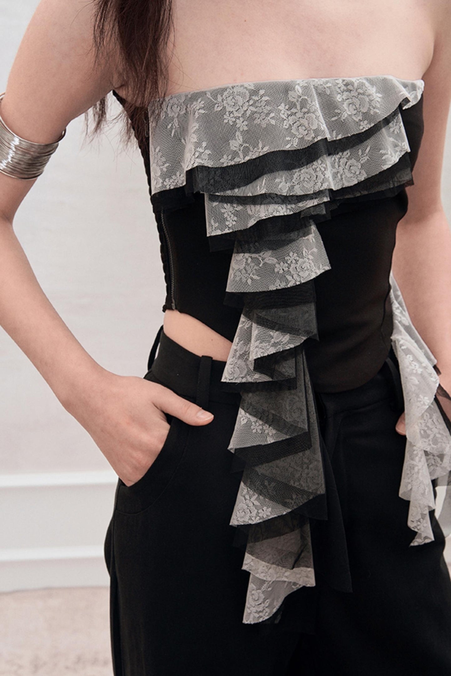 Classic Lace Halter Top