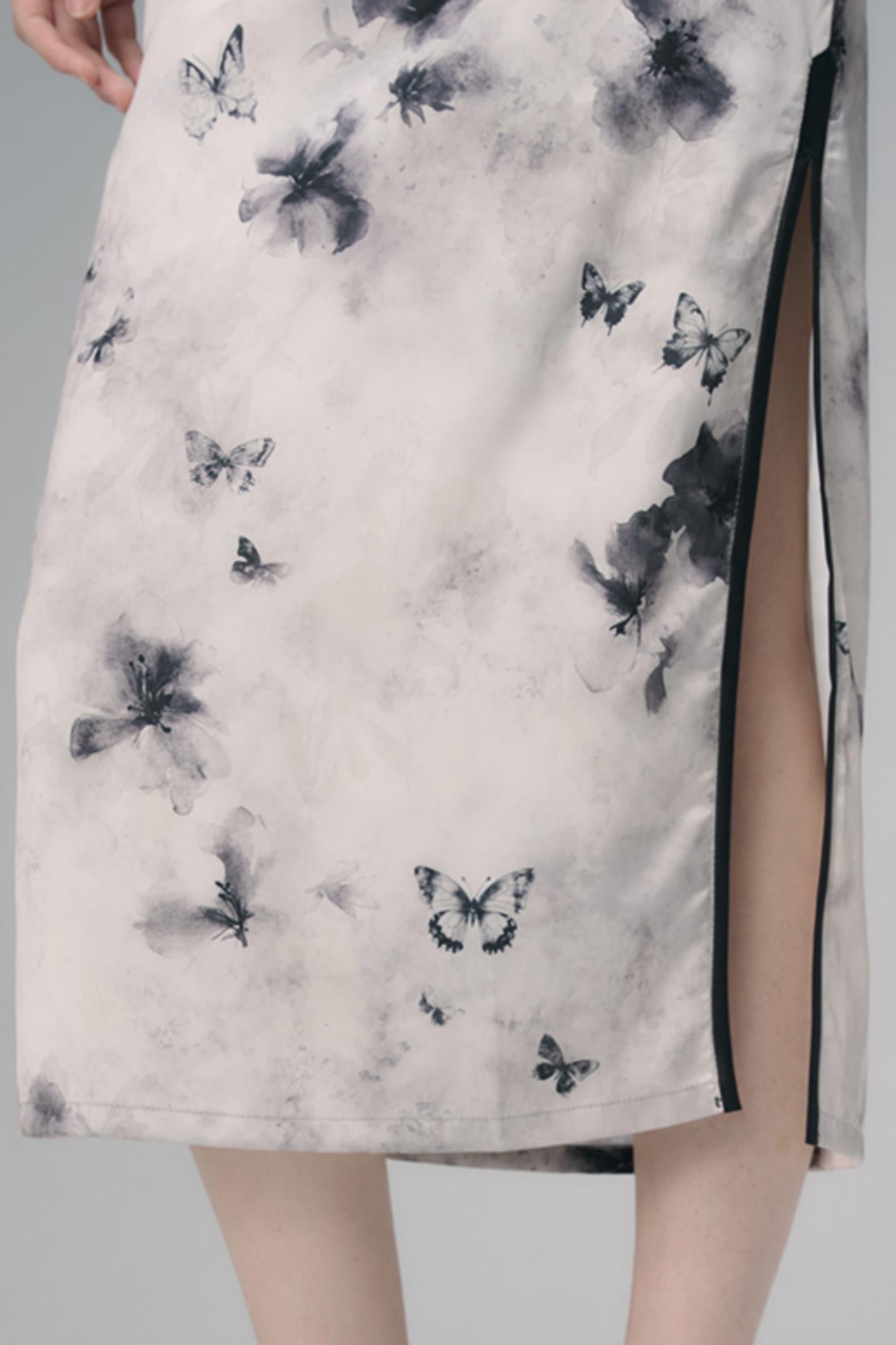 Shadow Ink Cheongsam Dress