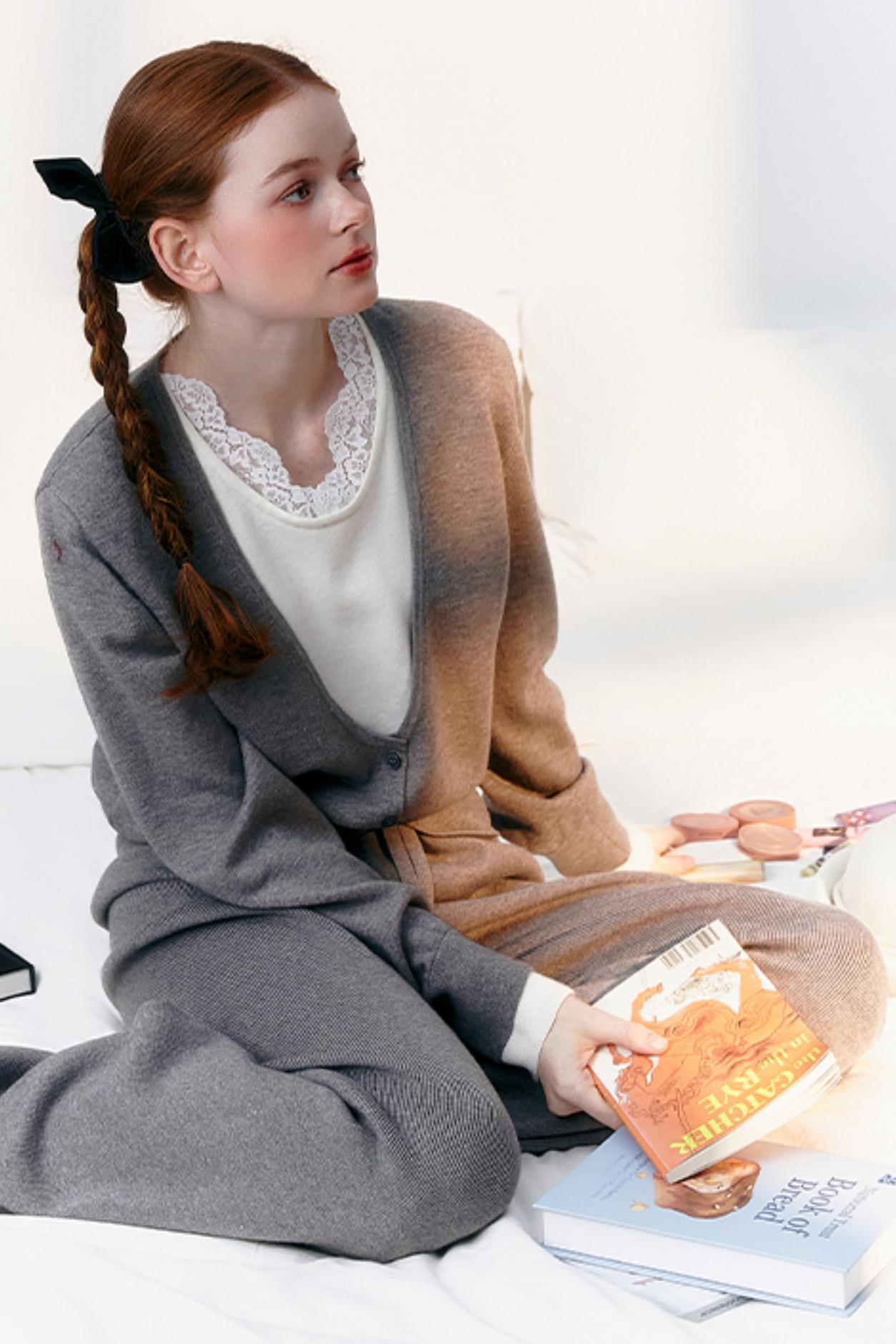 Luxury Gray Mopping Pants