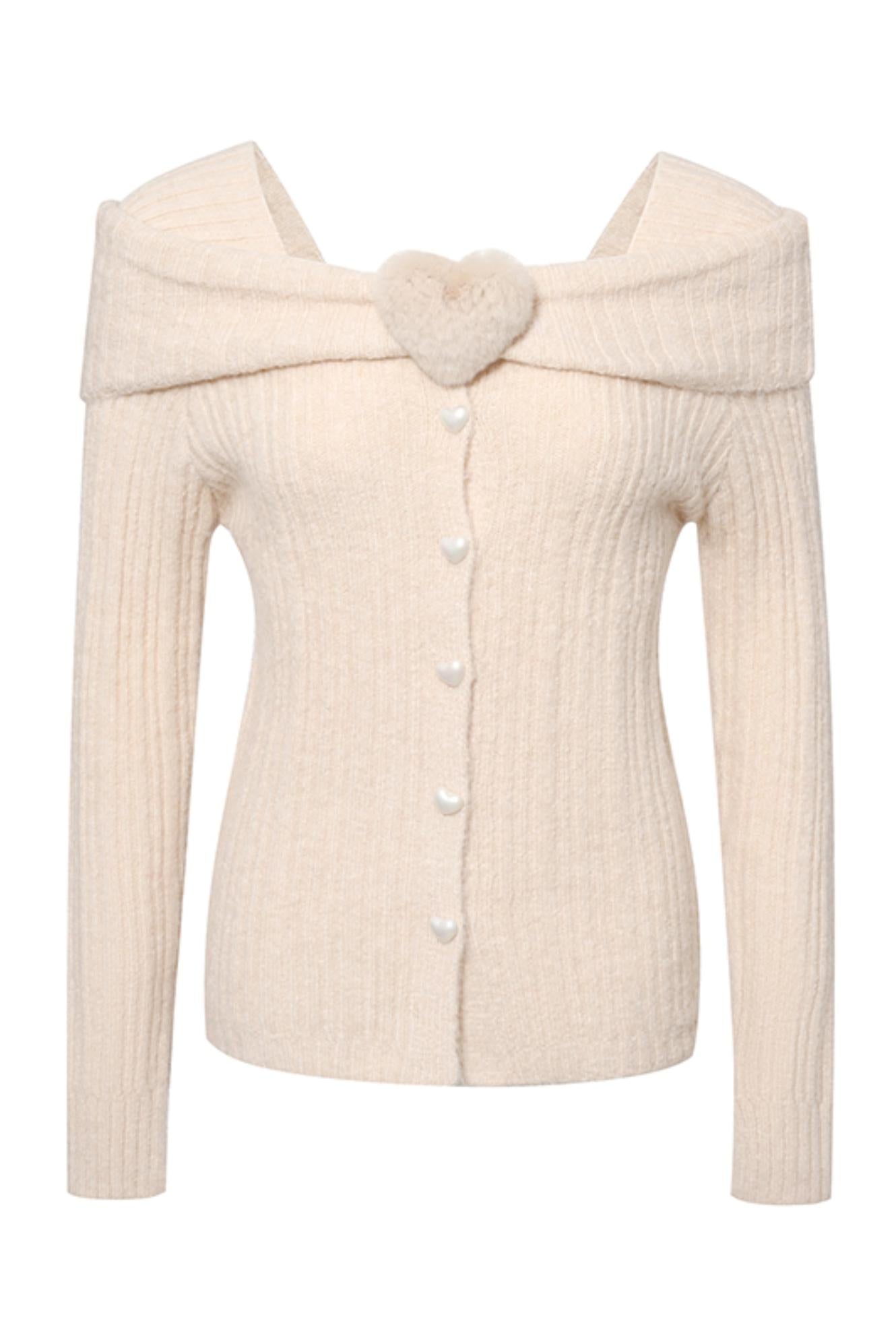 One-Shoulder Cardigan
