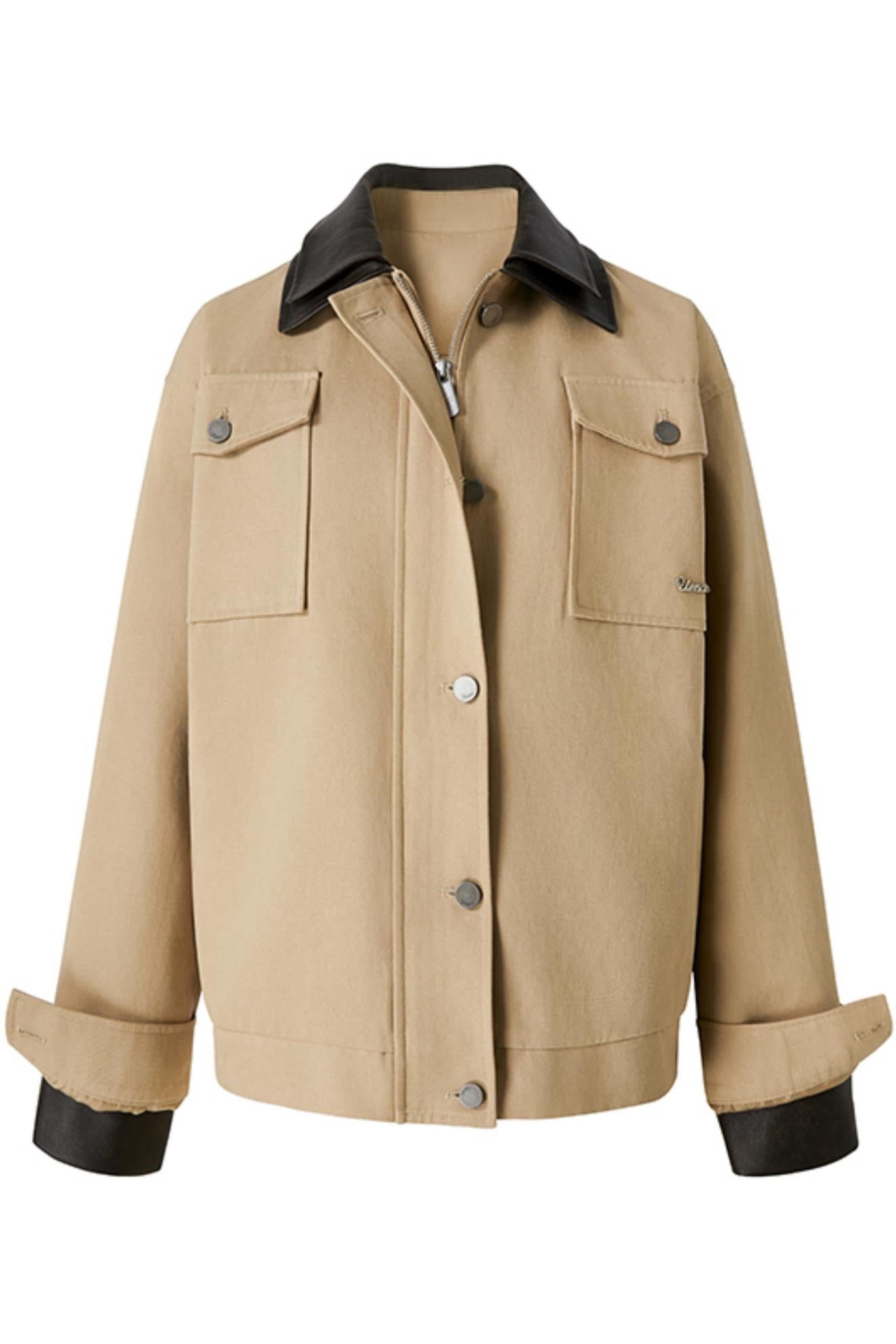 Amber Khaki Utility Jacket