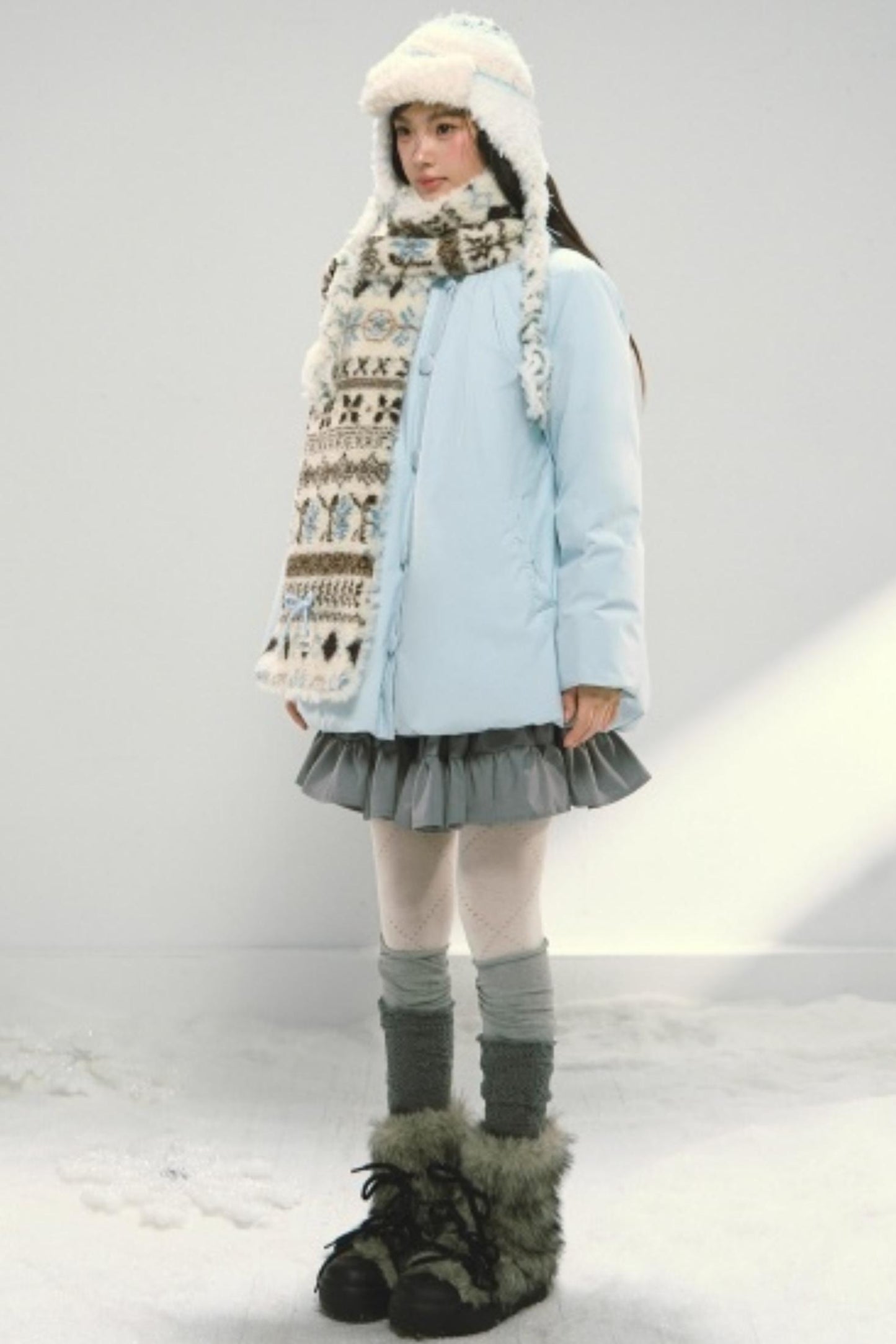 Fair Isle Plush Shawl