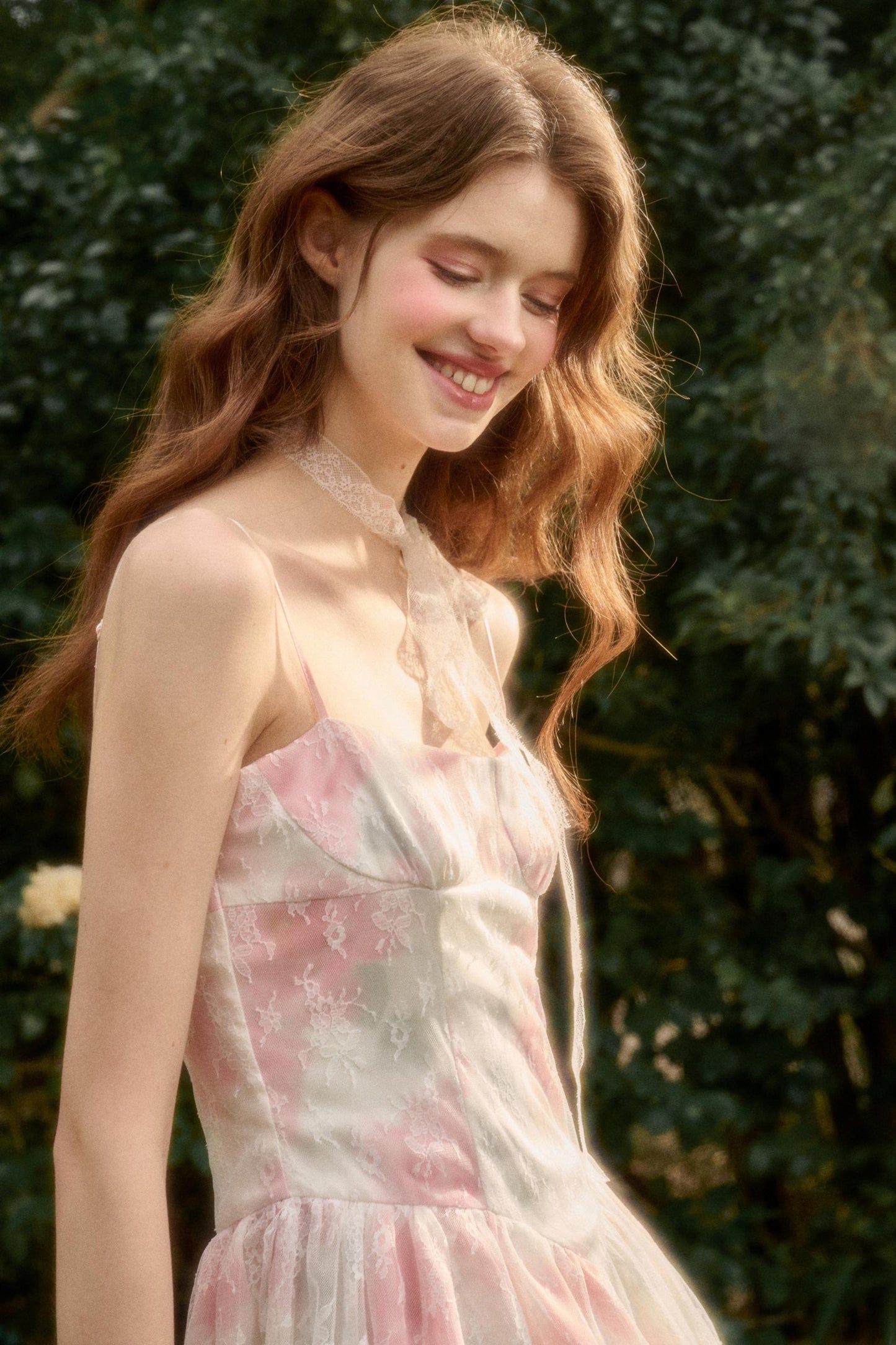 Satin Summer Lace Dress