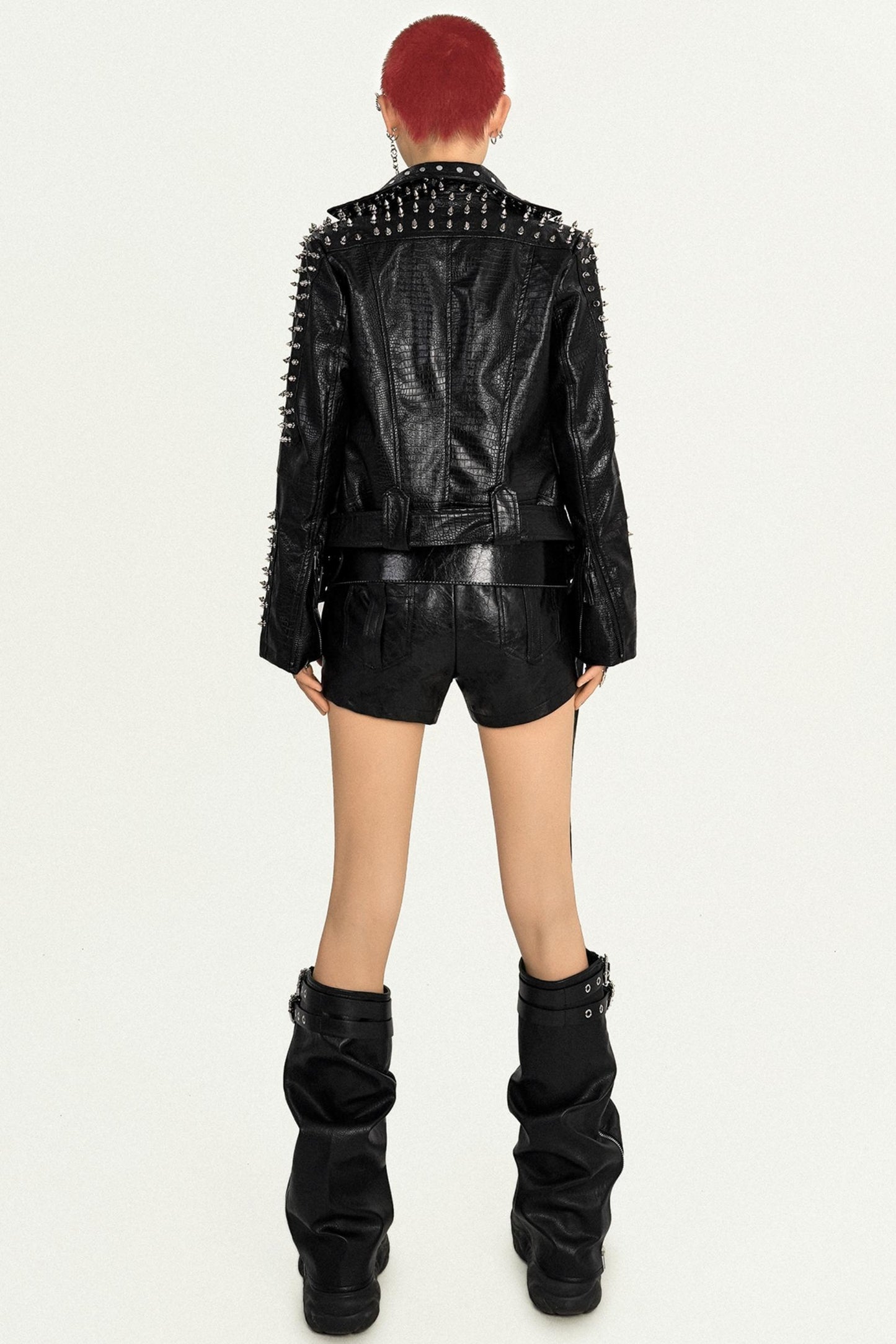 Autumn Rivet Leather Jacket