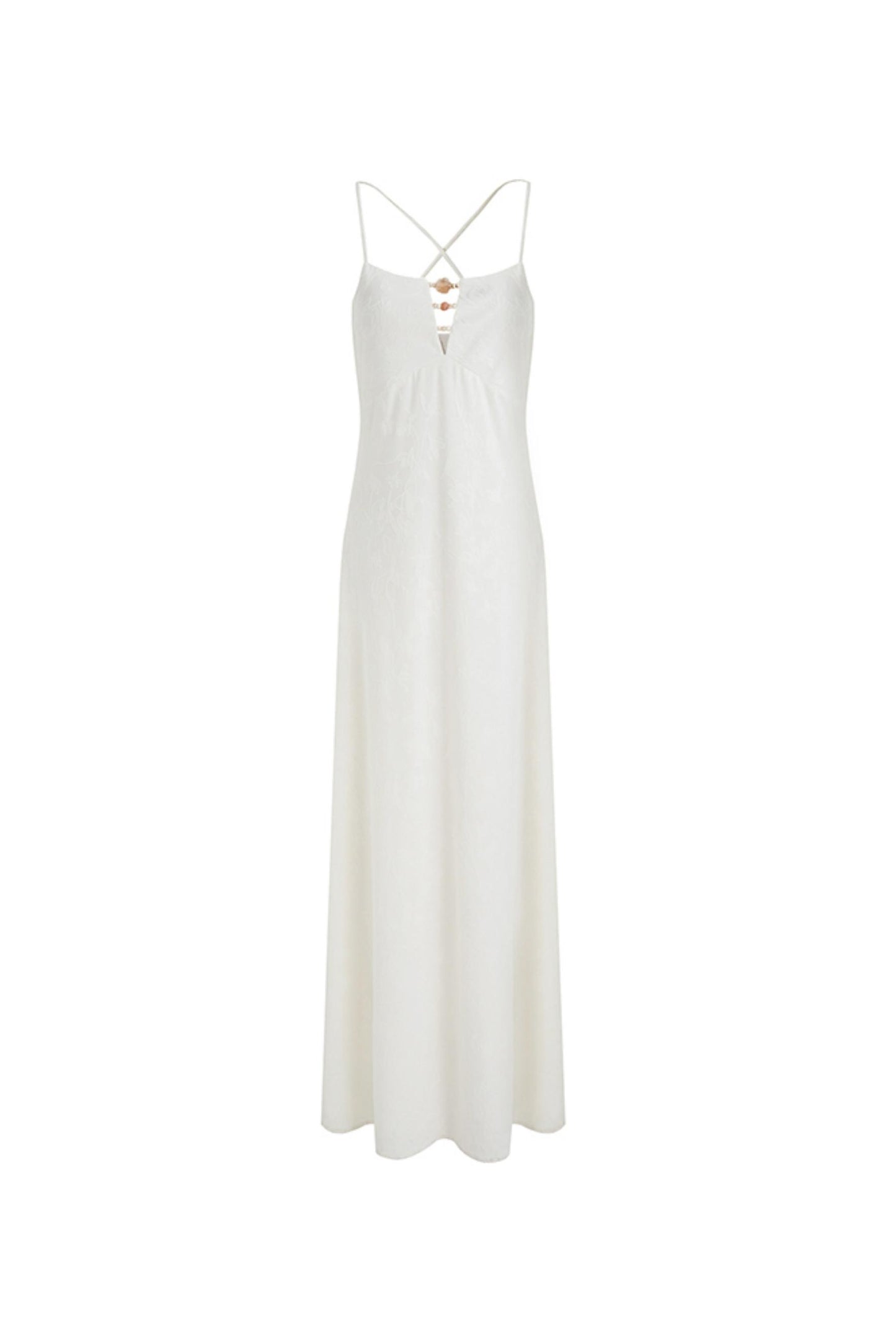 Sleeveless Halter Maxi Dress