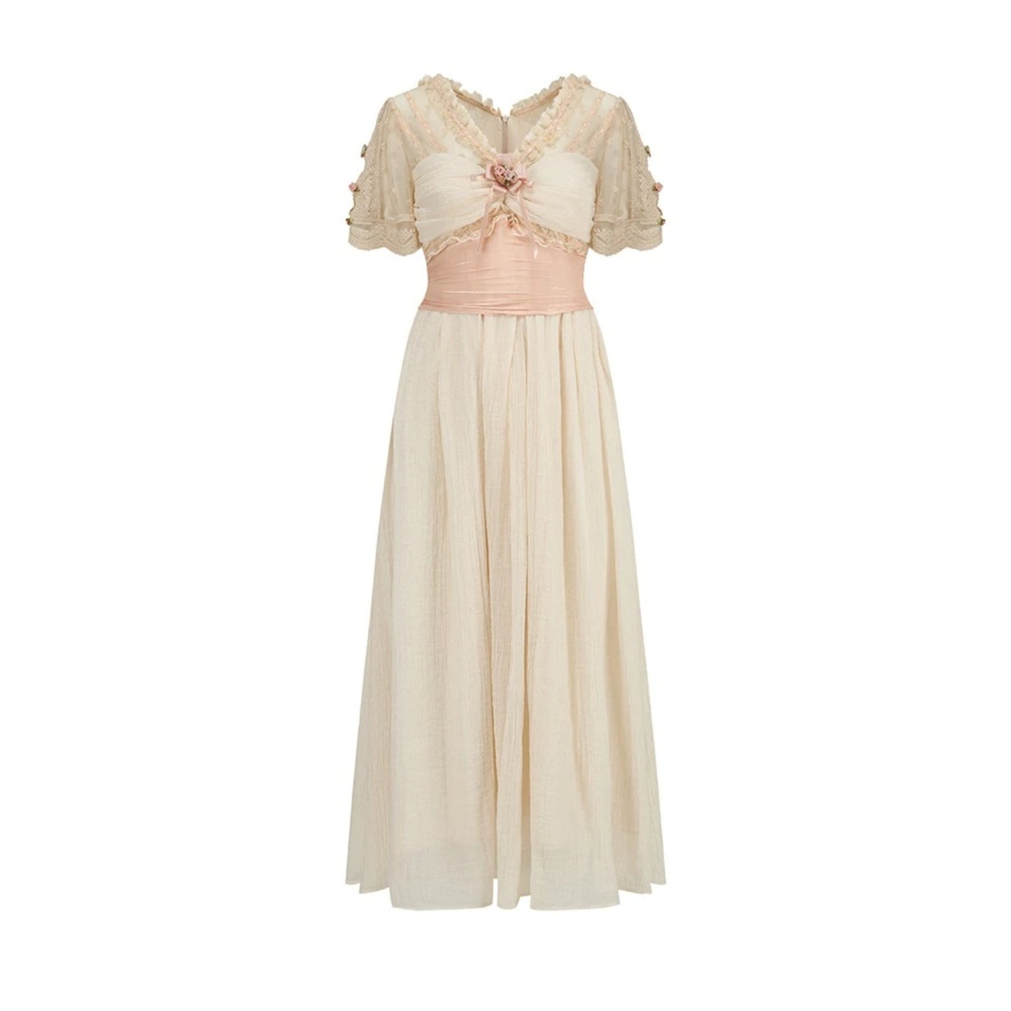 Lace Imperial Beige Dress