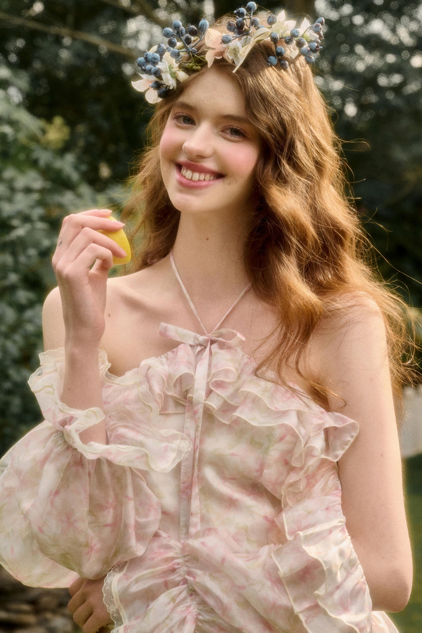 Dreamy Butterfly Chiffon Bow Skirt Set-Up