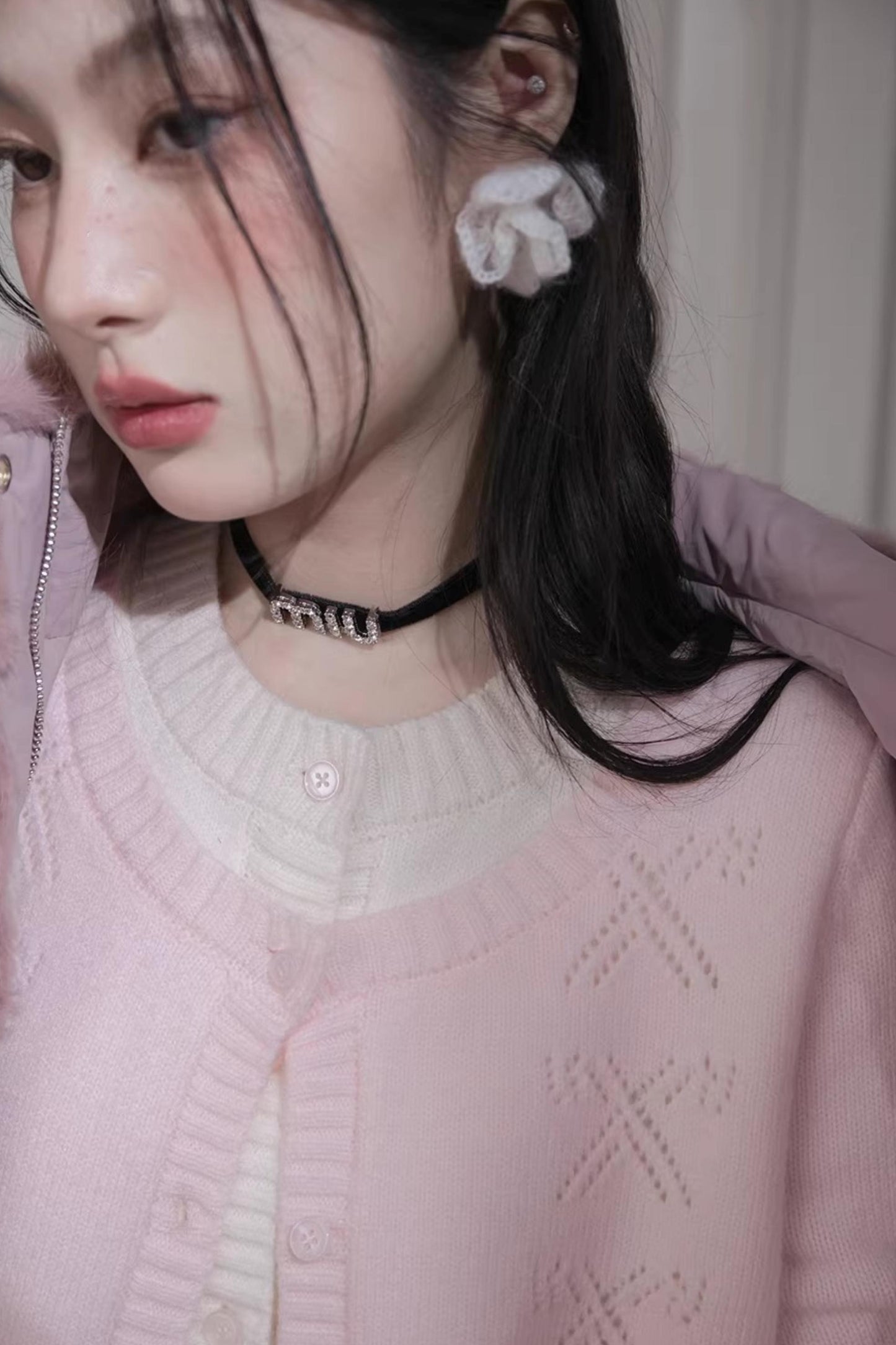 Peach Milkshake Wool Cardigan