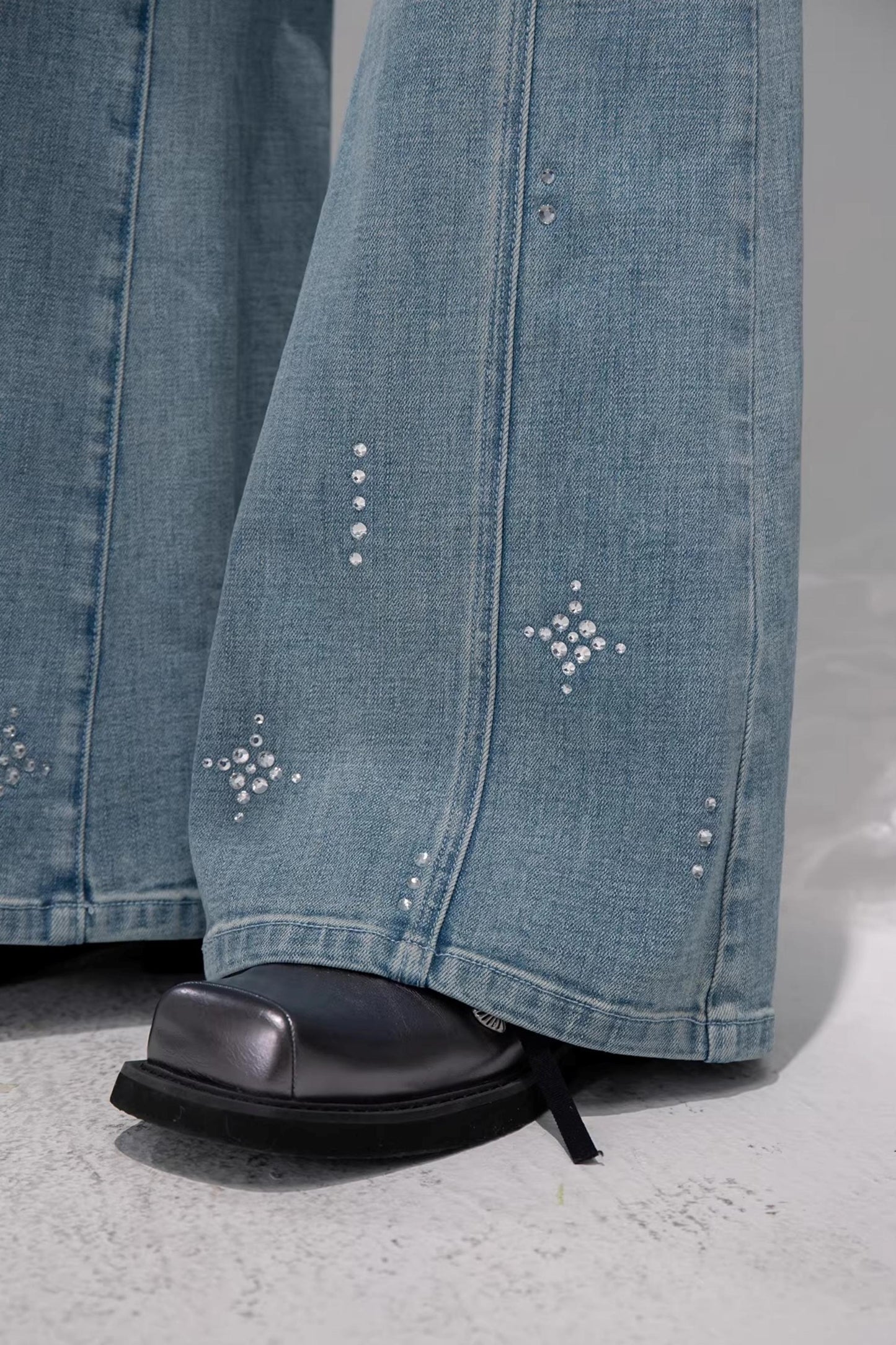 Starlight Blue Rhinestone Jeans