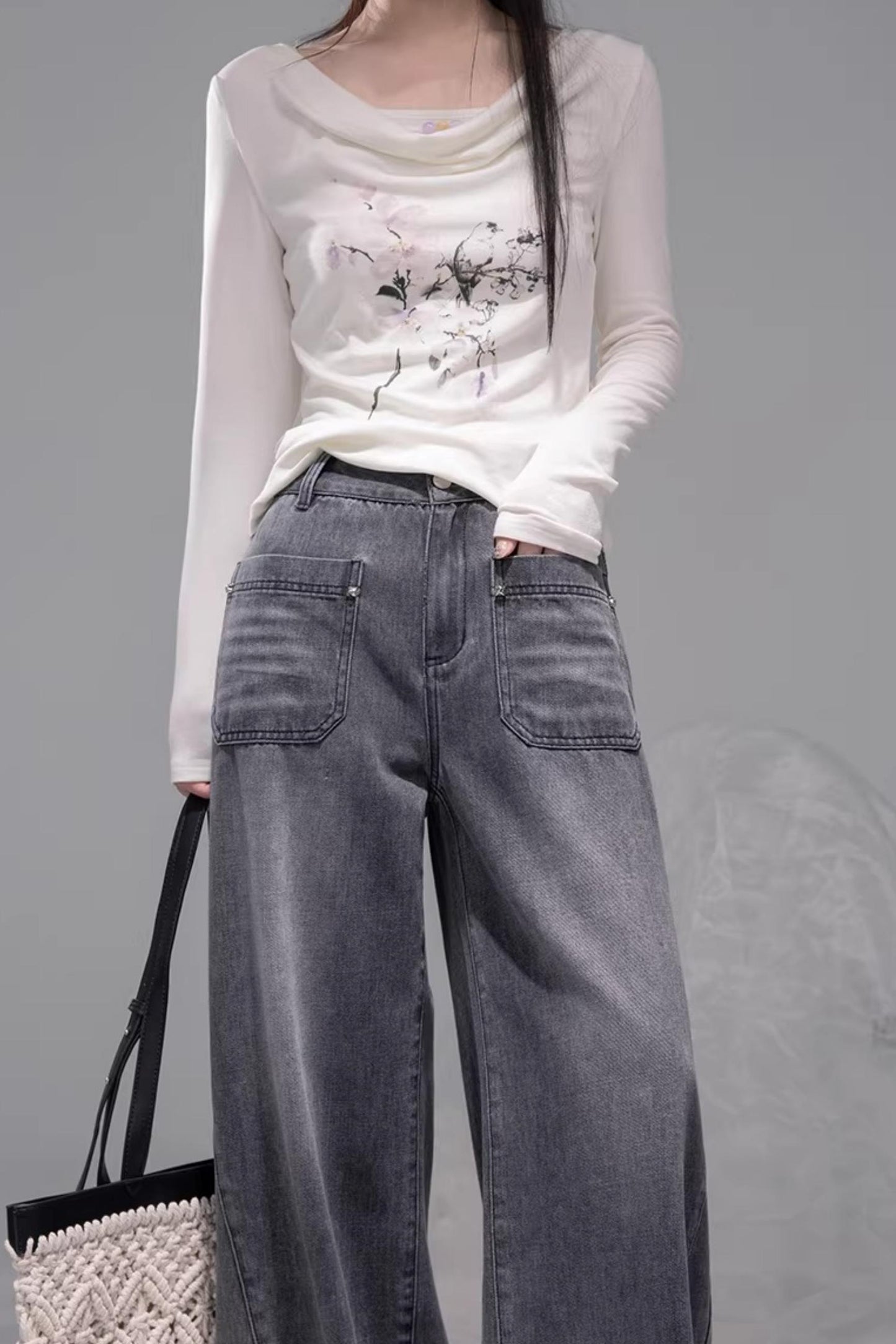 Cloud Beige Lyocell Blouse Set