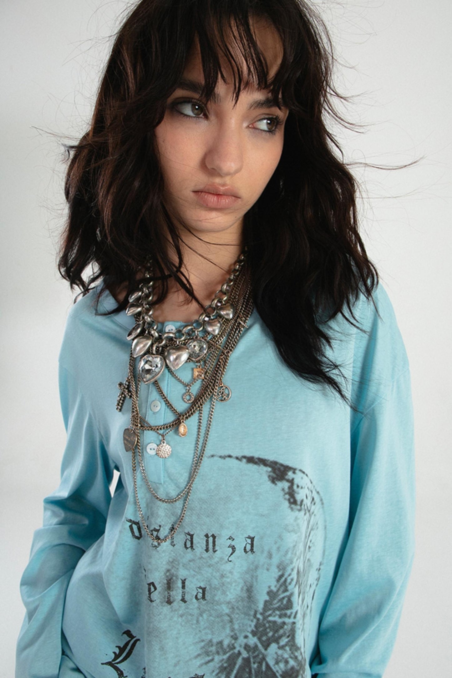 Lässiges, lockeres Langarm-T-Shirt