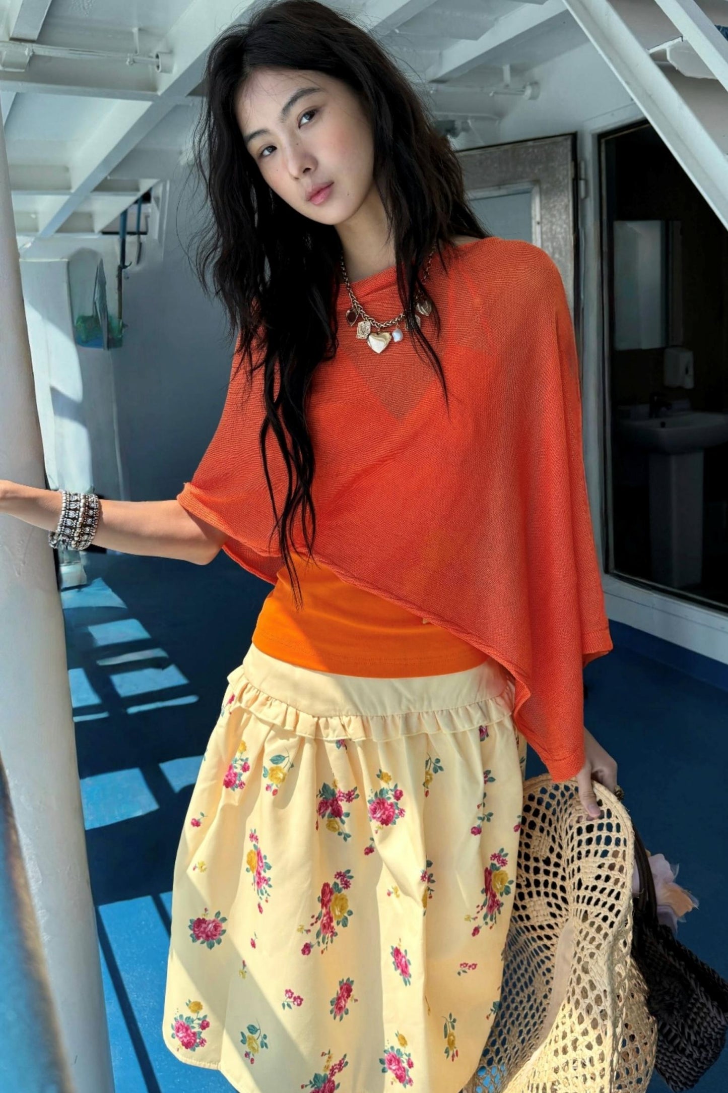 Sweet Floral Slim Camisole