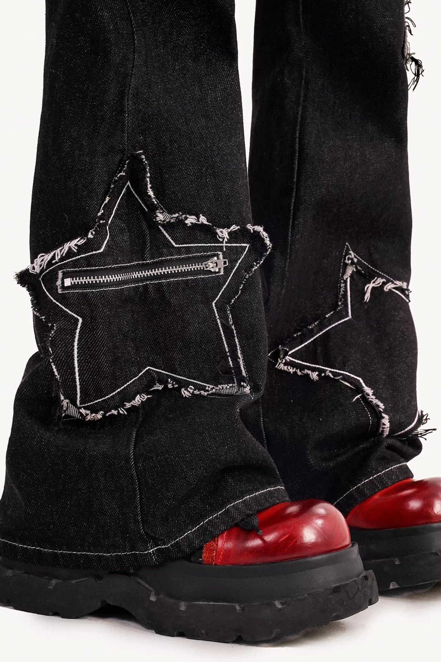 American Retro Star Flared Pants