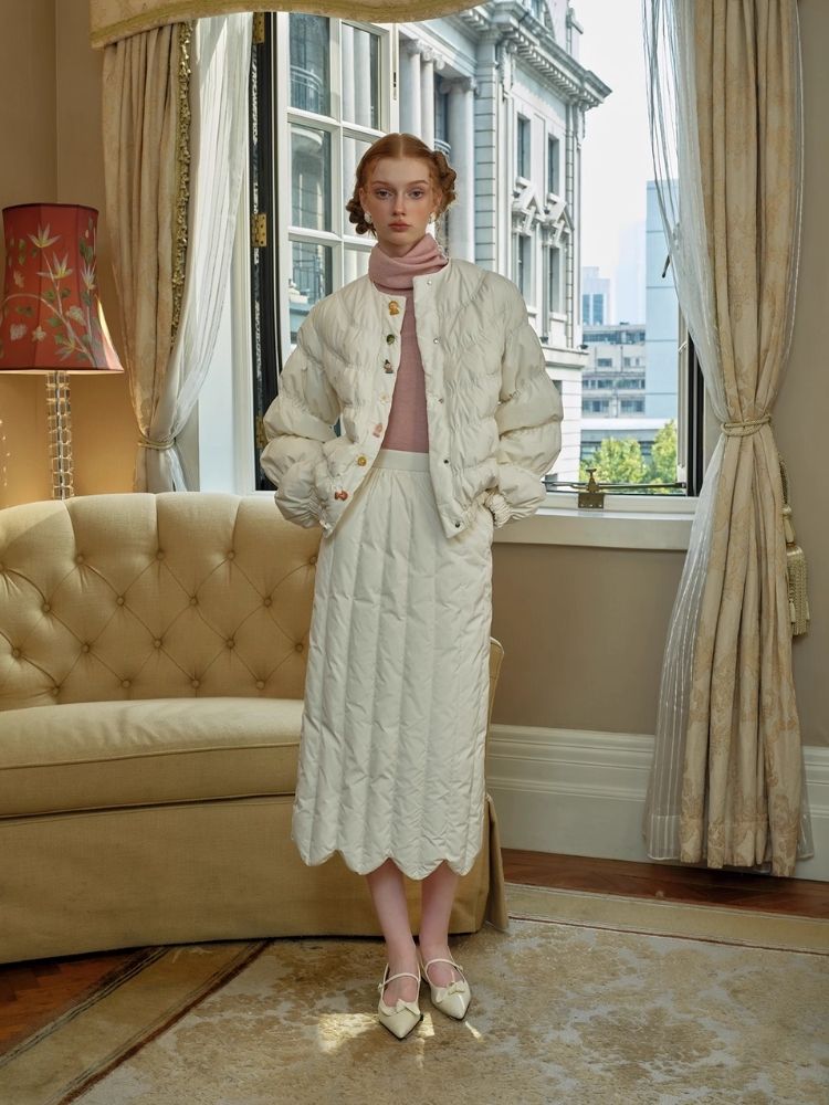 Peplum vertikal gestreifter Feder-Halb-Bodycon-Rock