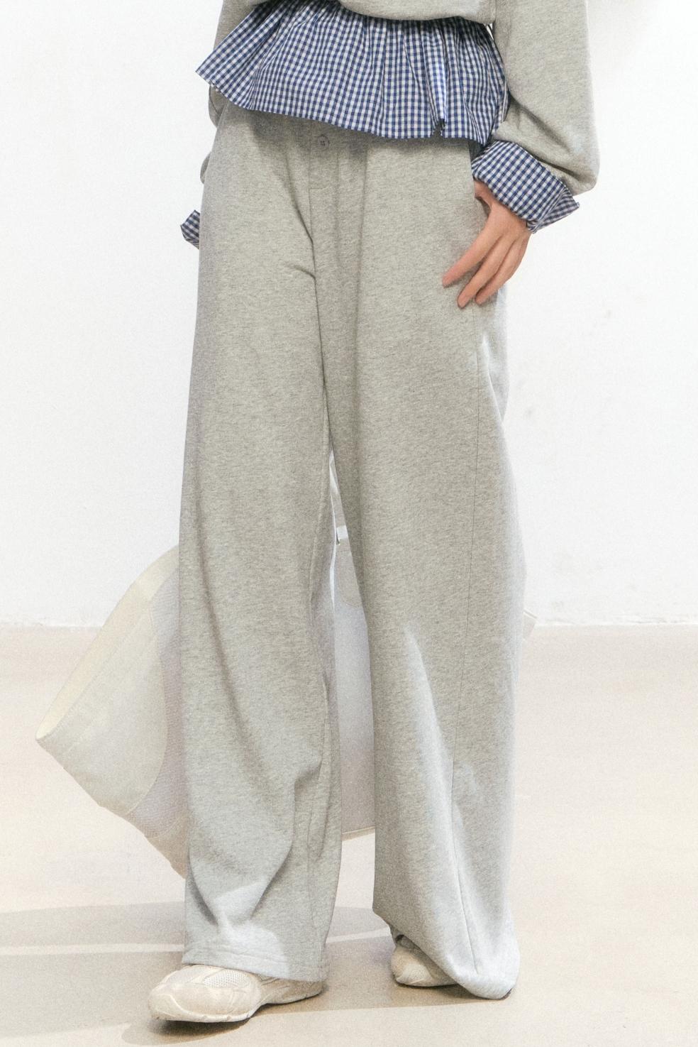 Plaid Polo Sweatshirt Set-Up