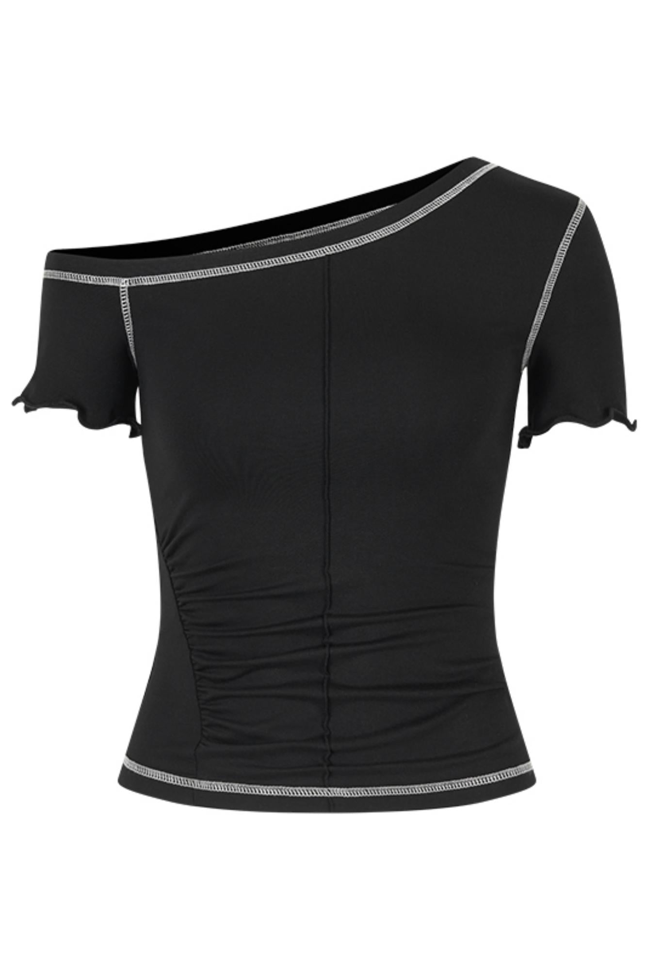 Shoulder Wood Ear Tee