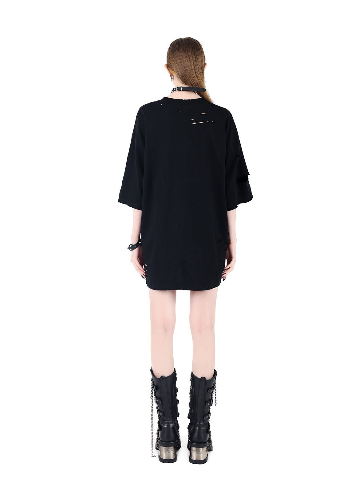 글자 프린트 루즈 티셔츠