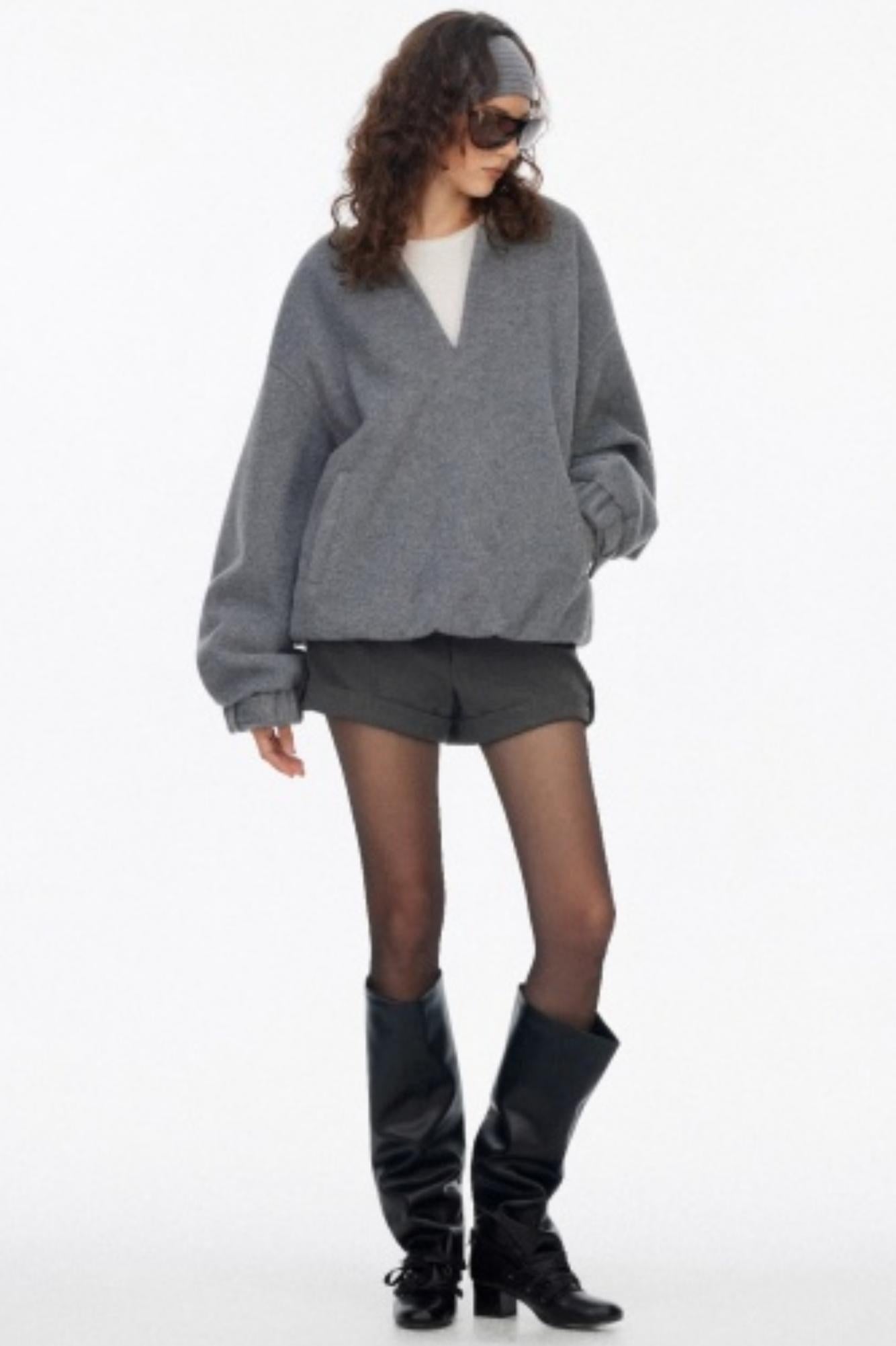 Silhouette Knit V-Neck Sweater