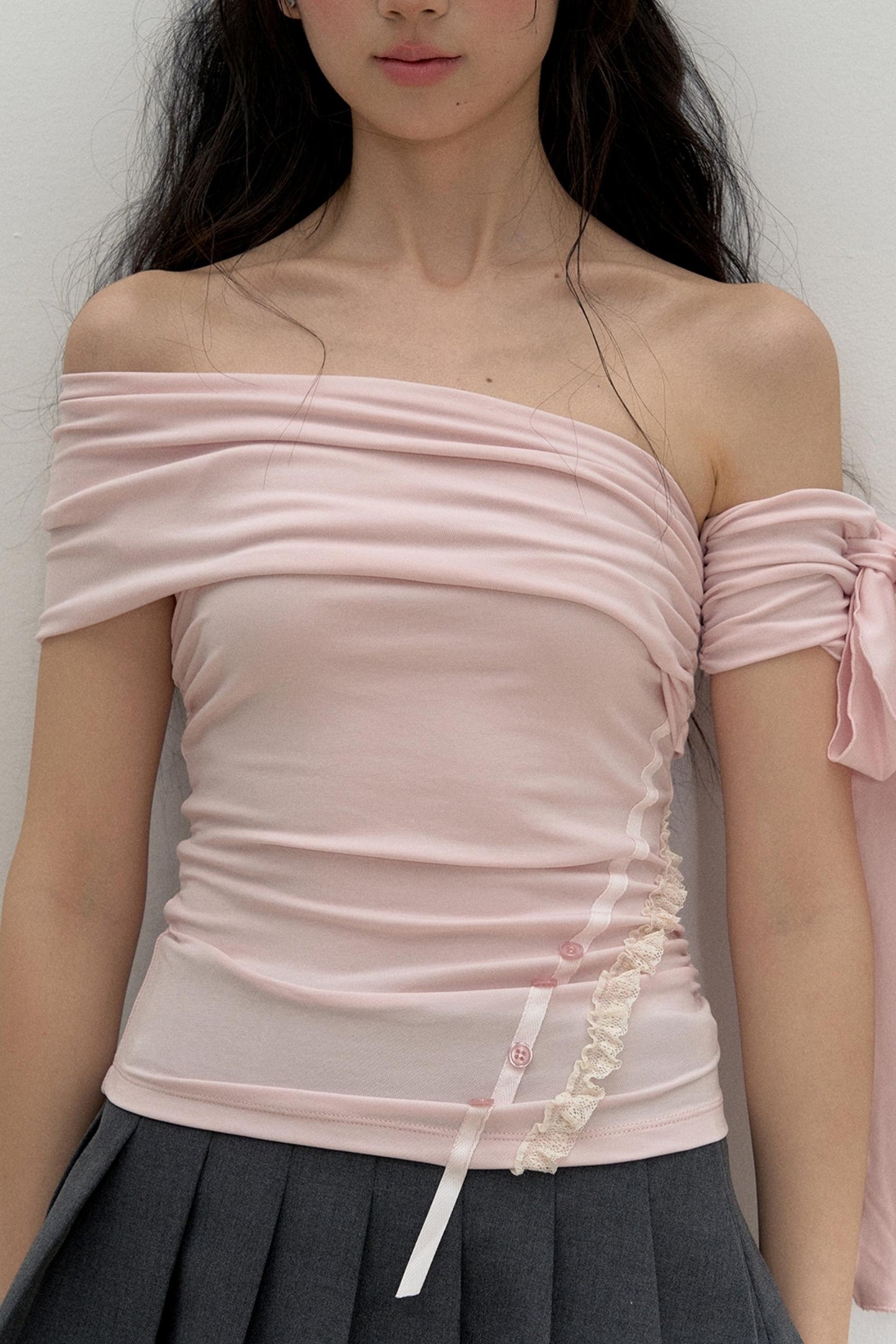 Vibes One-Shoulder T-Shirt