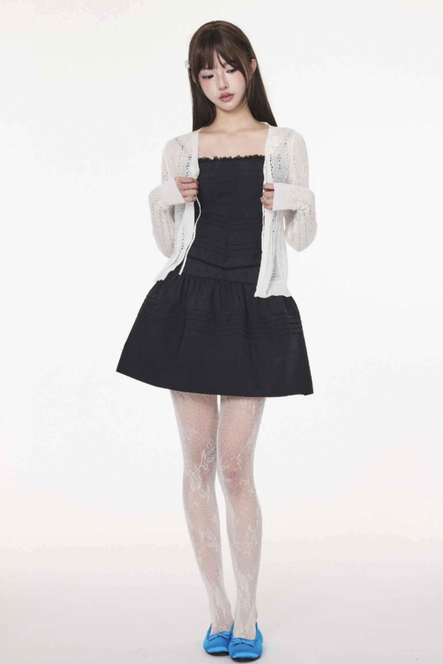 Black Halter A-Line Dress