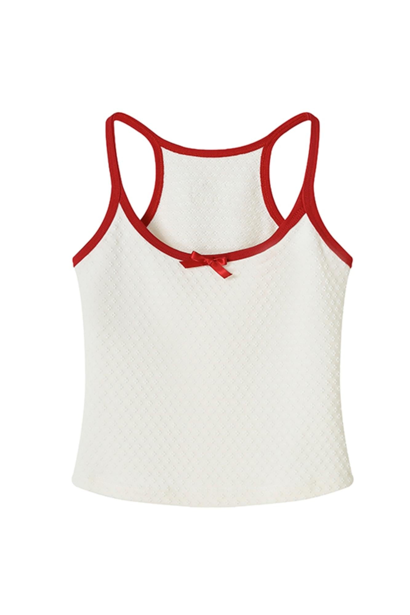 Color Bow Halter Top