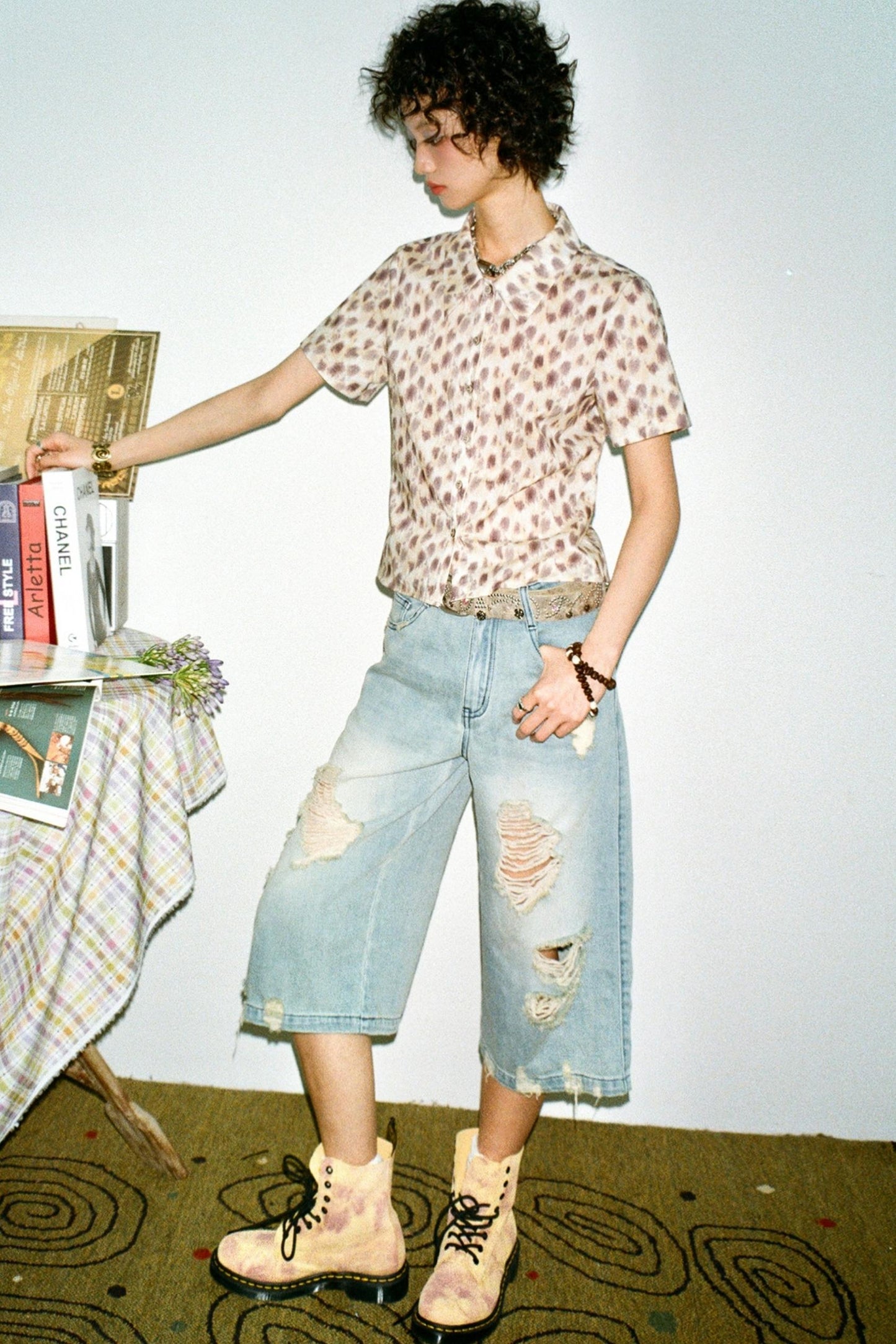 Light Blue Denim Culottes