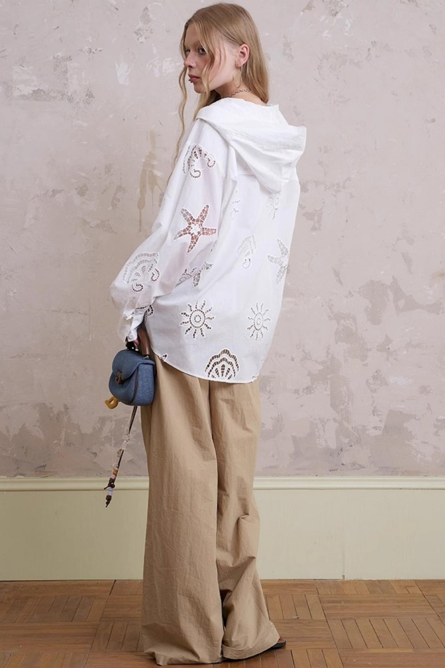 Summer Star White Shirt Jacket