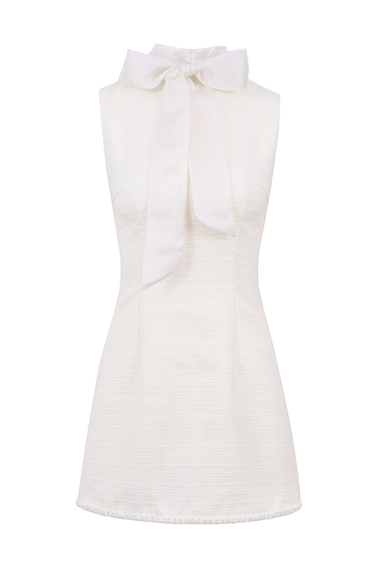 Fragrant Bow Vest Dress