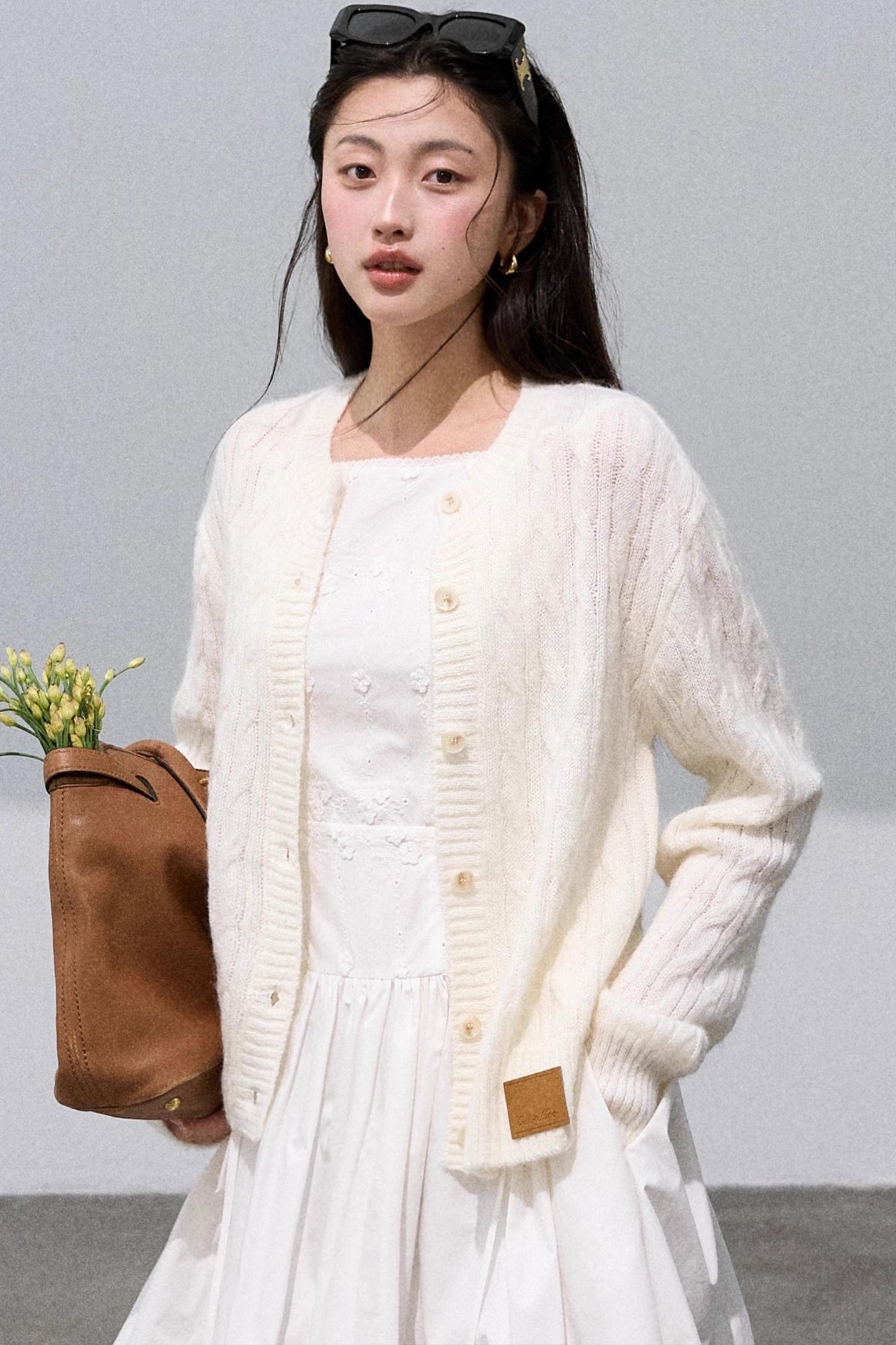 Three-Dimensional Embroidered Sleeveless Dress