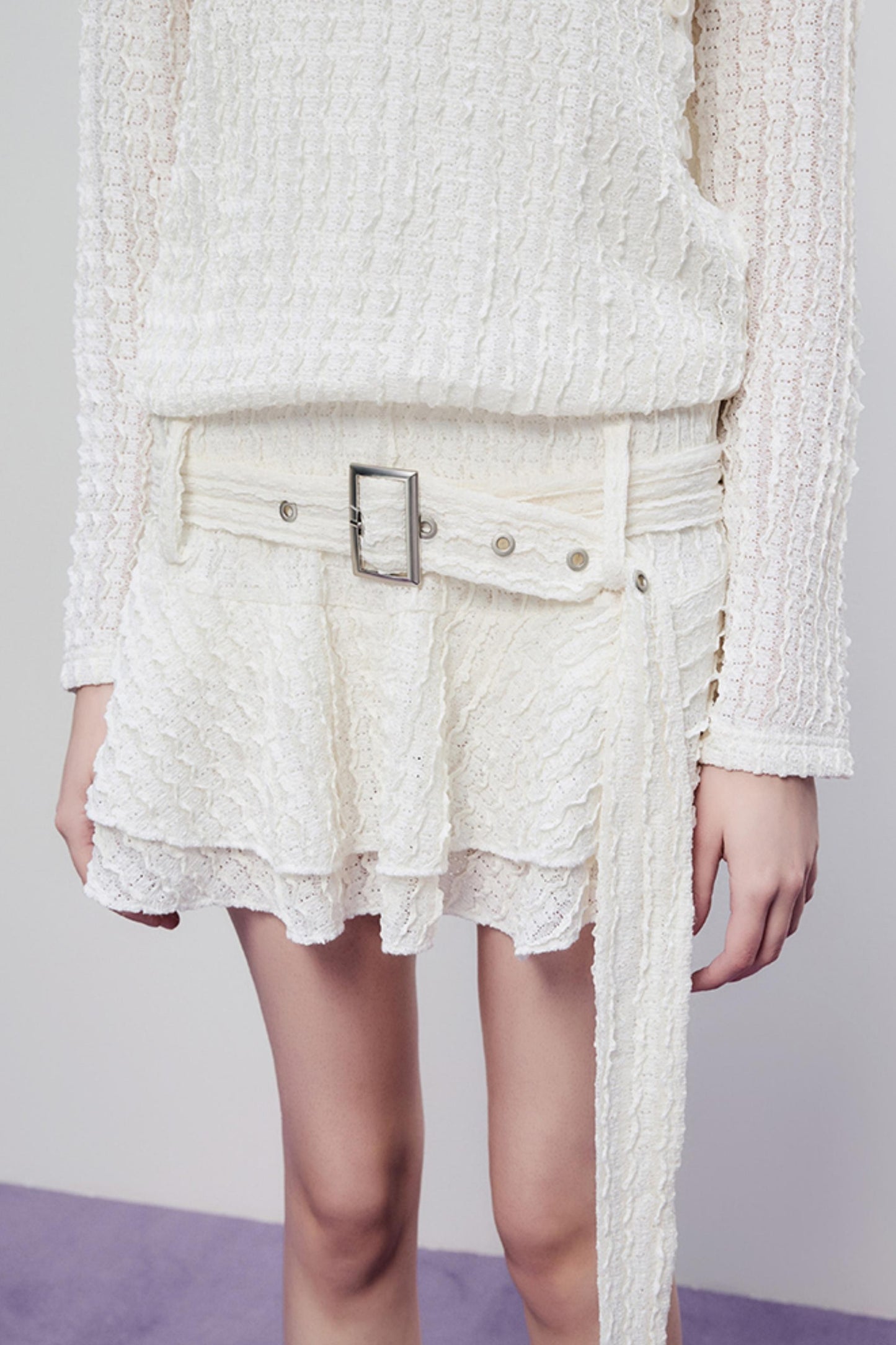 Hollow Lace Spring Halter Dress