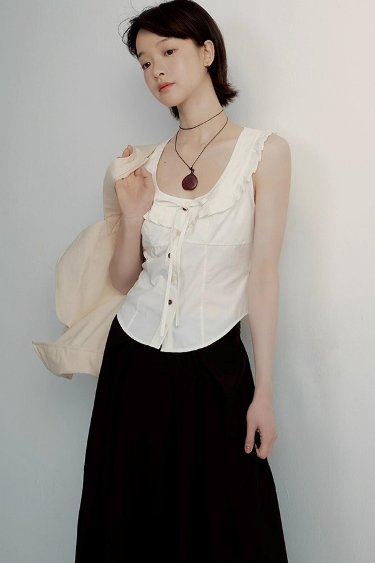 Elegant Black Lantern Skirt