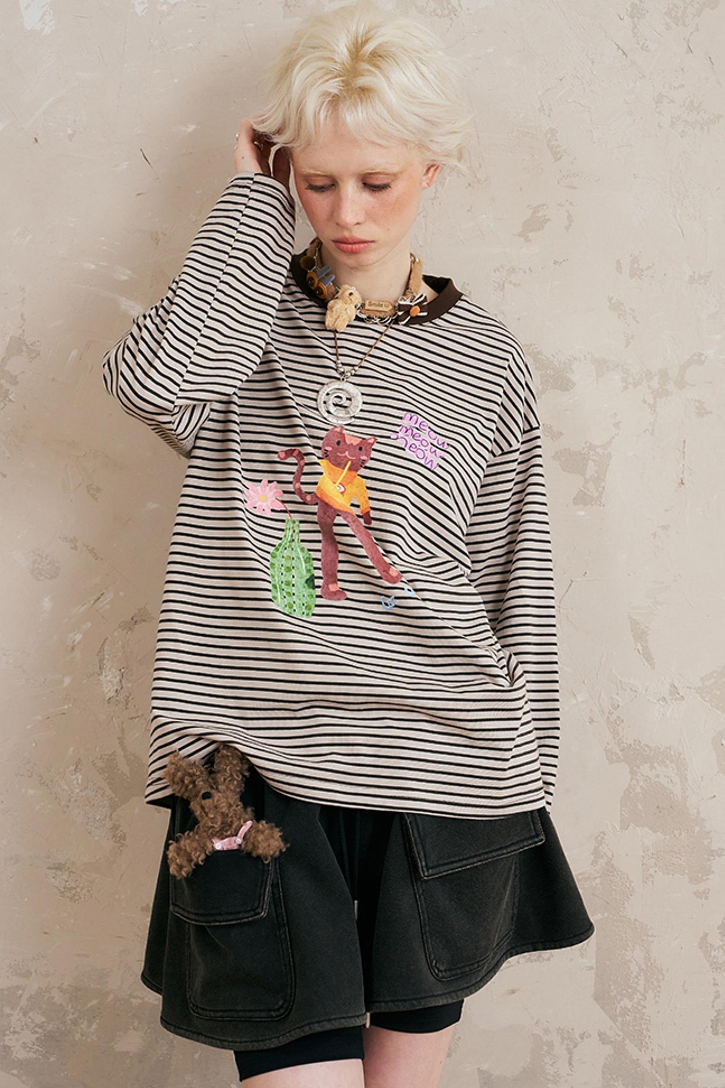 Lockere, cropped Sweatrock