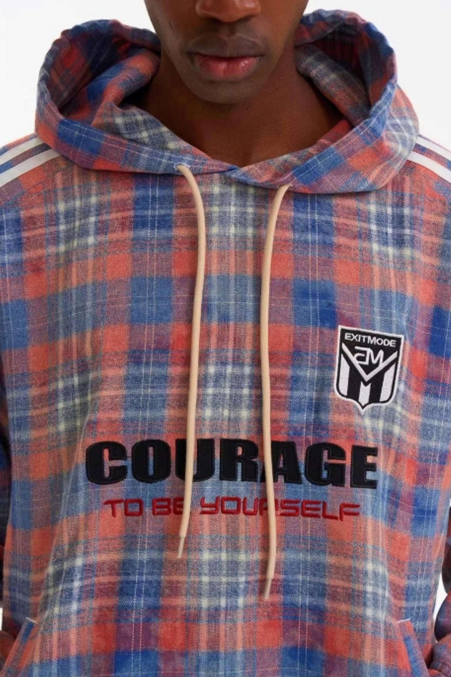 Patchwork-Plaid-Pullover