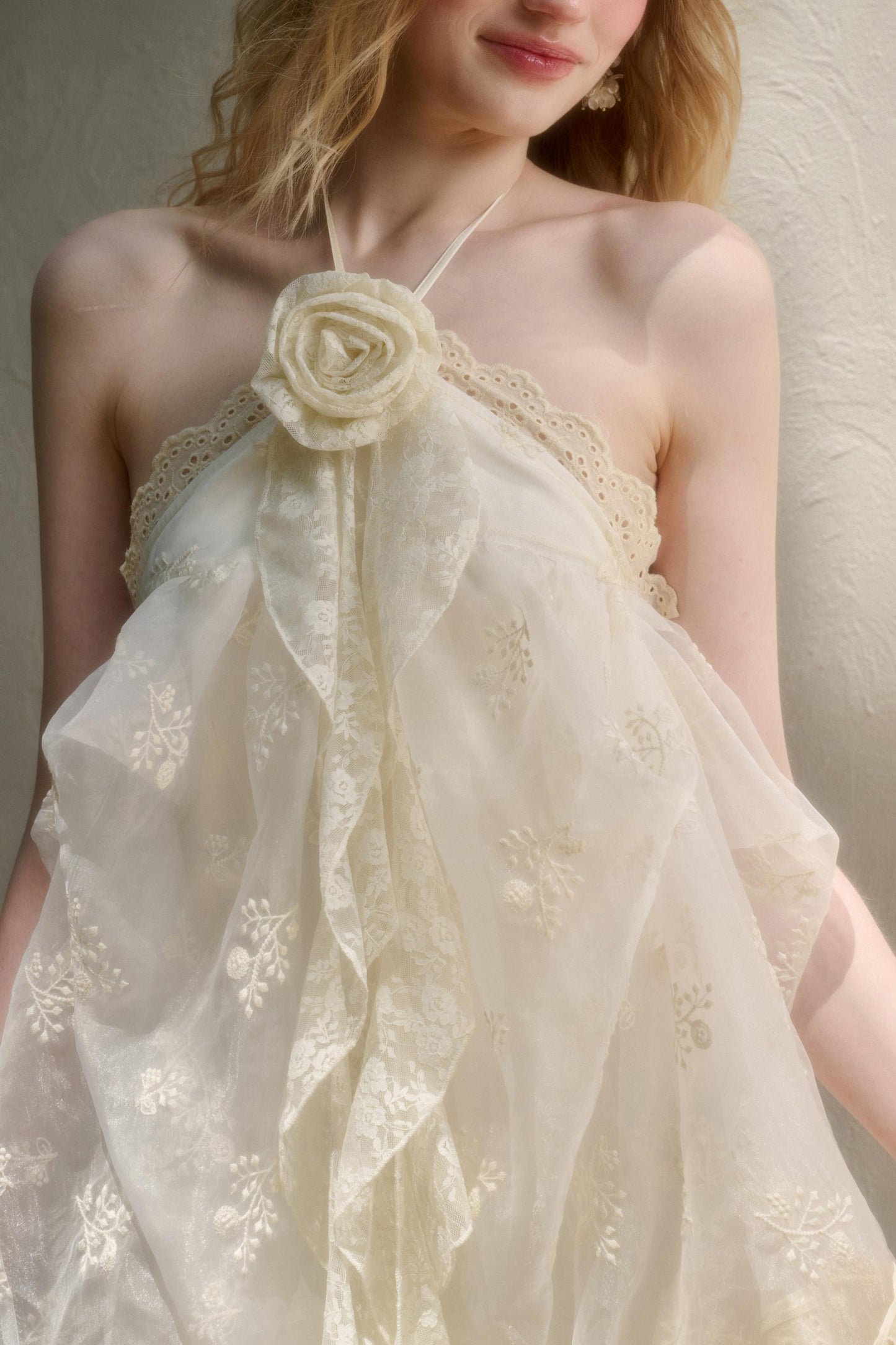 Breeze Halter Lace Dress