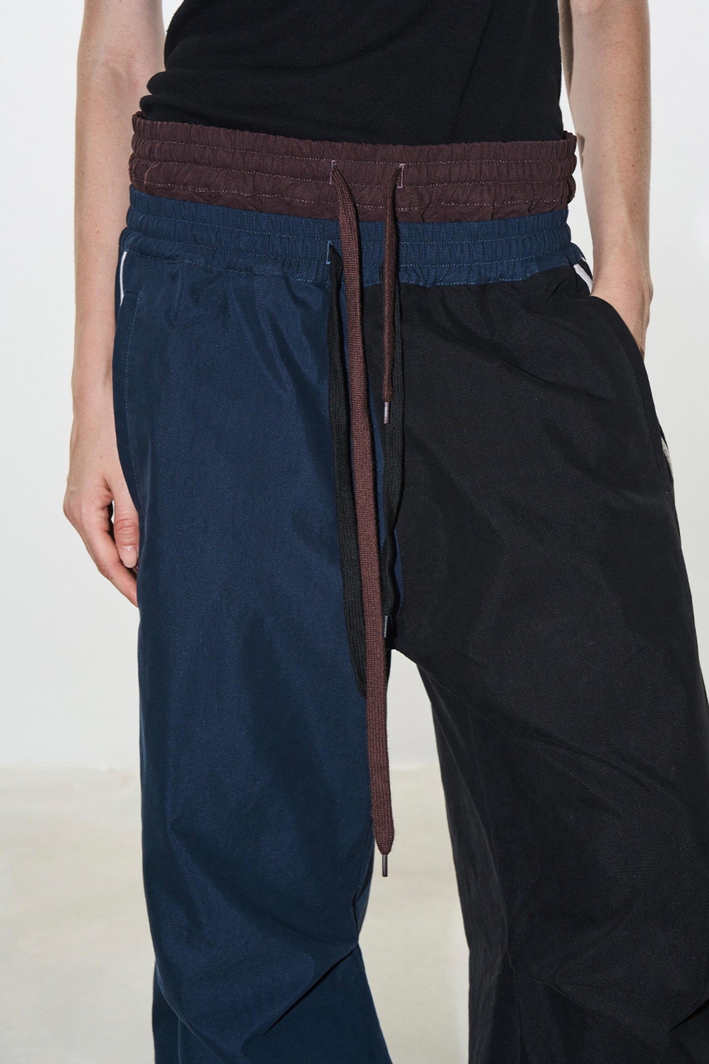 Double Layer Look Sports Pants